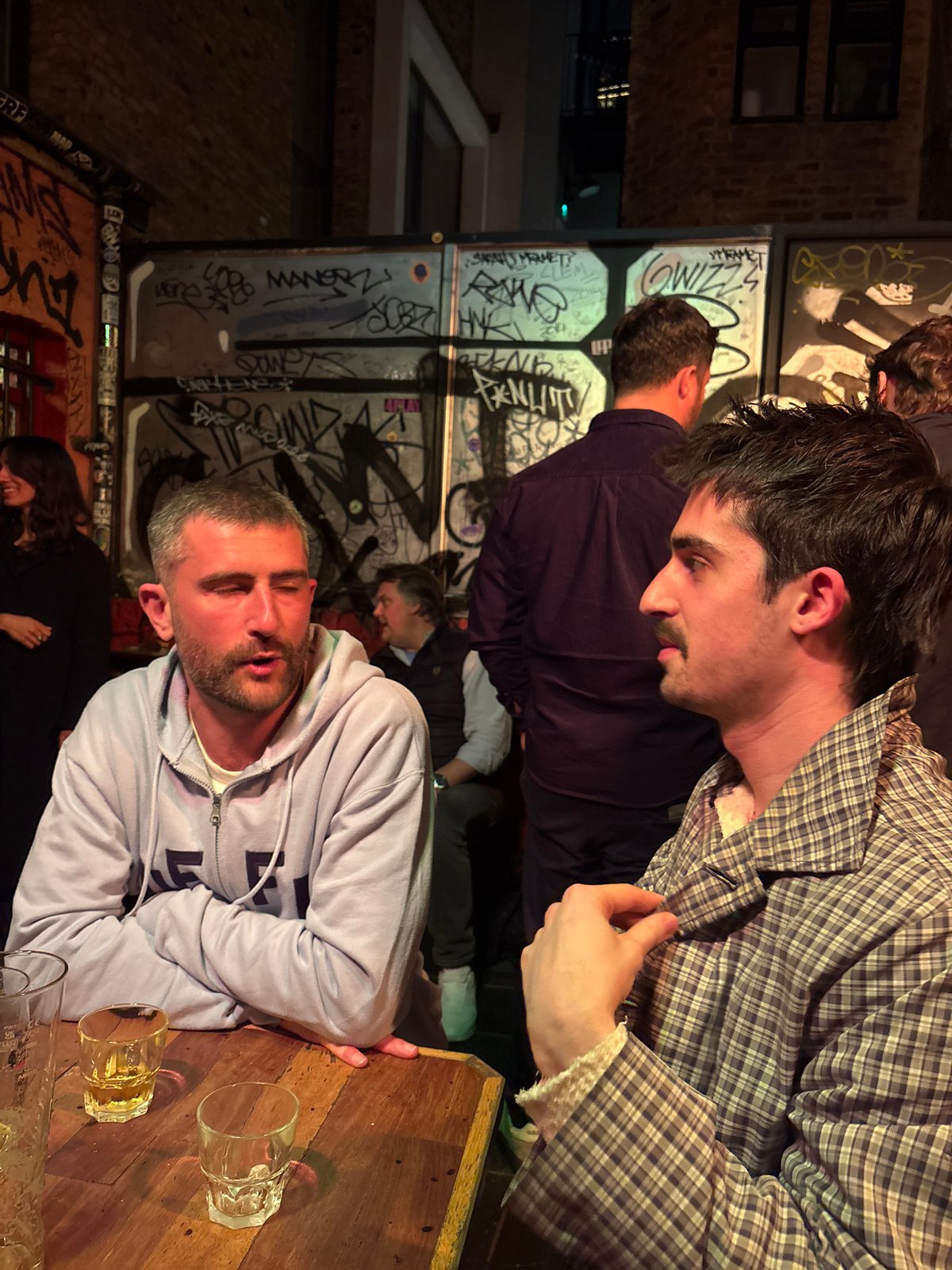Evening social gathering observed at London pub