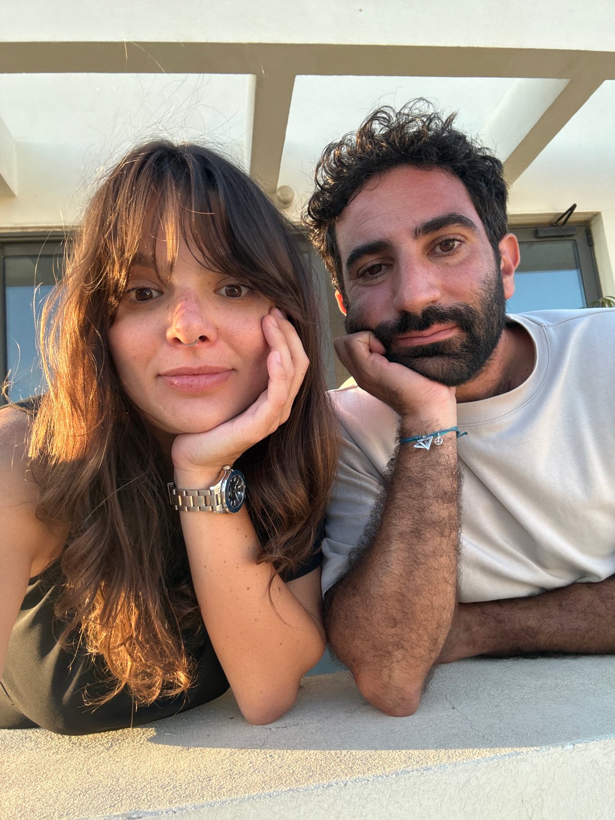 Rooftop birthday gathering in Tel Aviv at sunset
