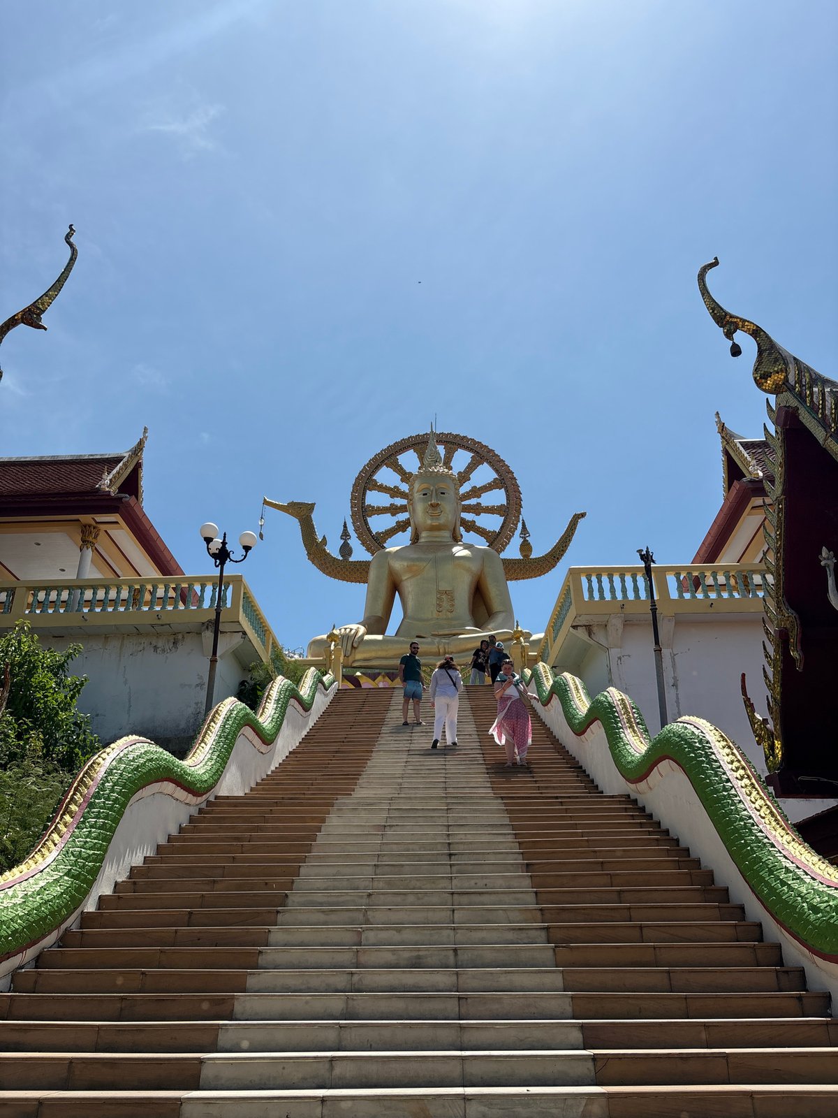 Morning visit to Big Buddha temple complex in Thailand
