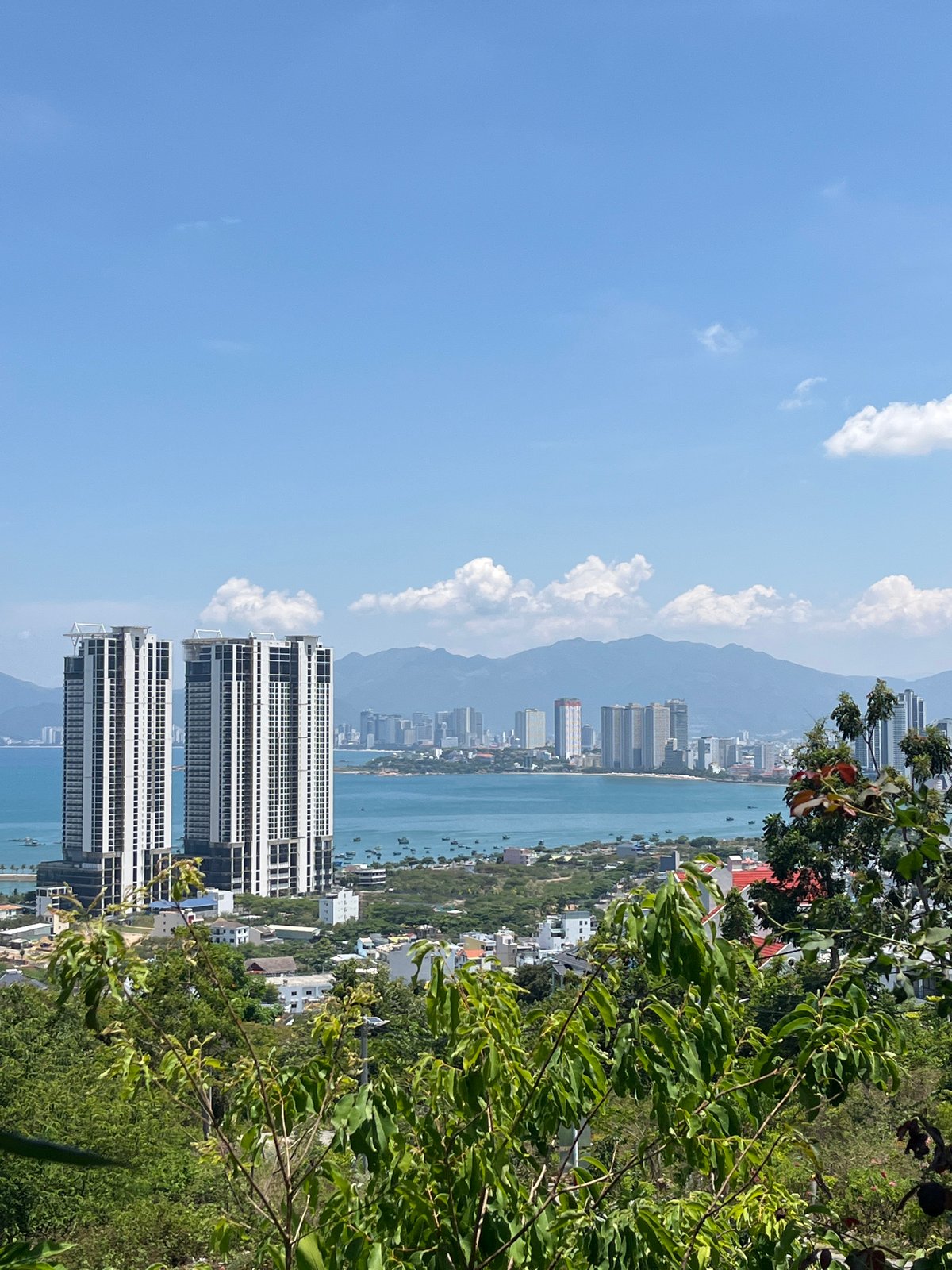 Aerial views captured of Bac Nha Trang coastal landscape