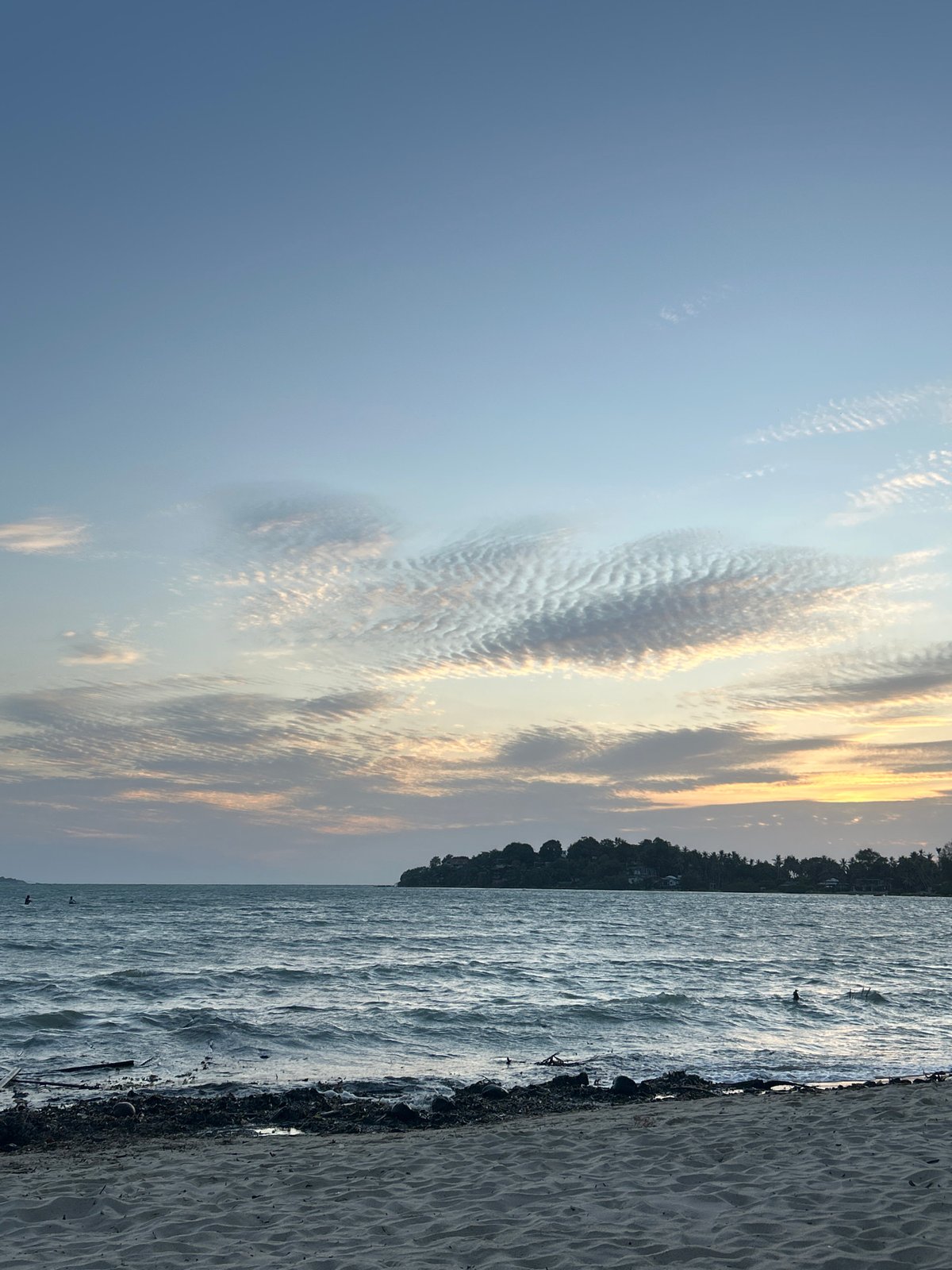 Sunset from the shore on Ko Pha-ngan