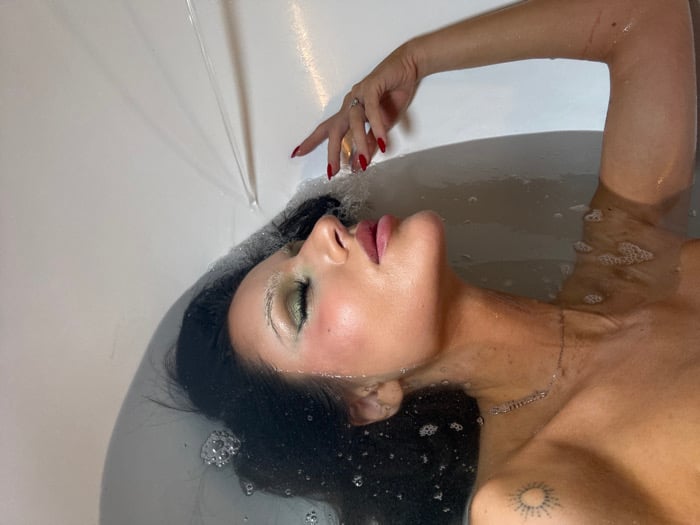 Woman Bathing Documented in Khimki Bathroom Session