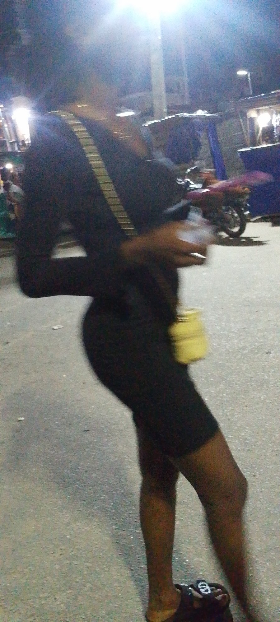 Evening street activity observed in Lokoja, Nigeria