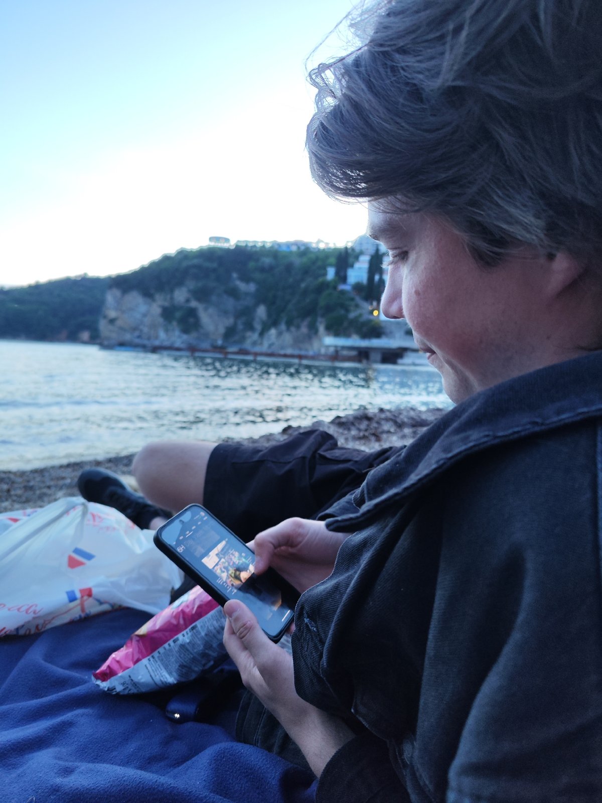 Casual afternoon moments captured across Budva's beaches and streets