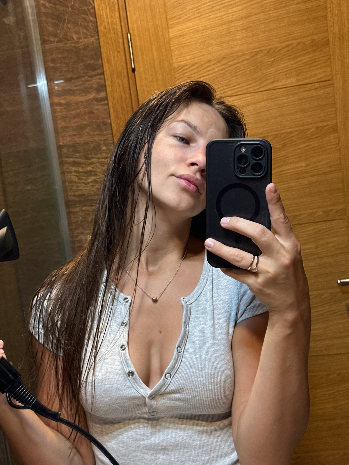 Bathroom selfie session in Donji Pobori, Montenegro