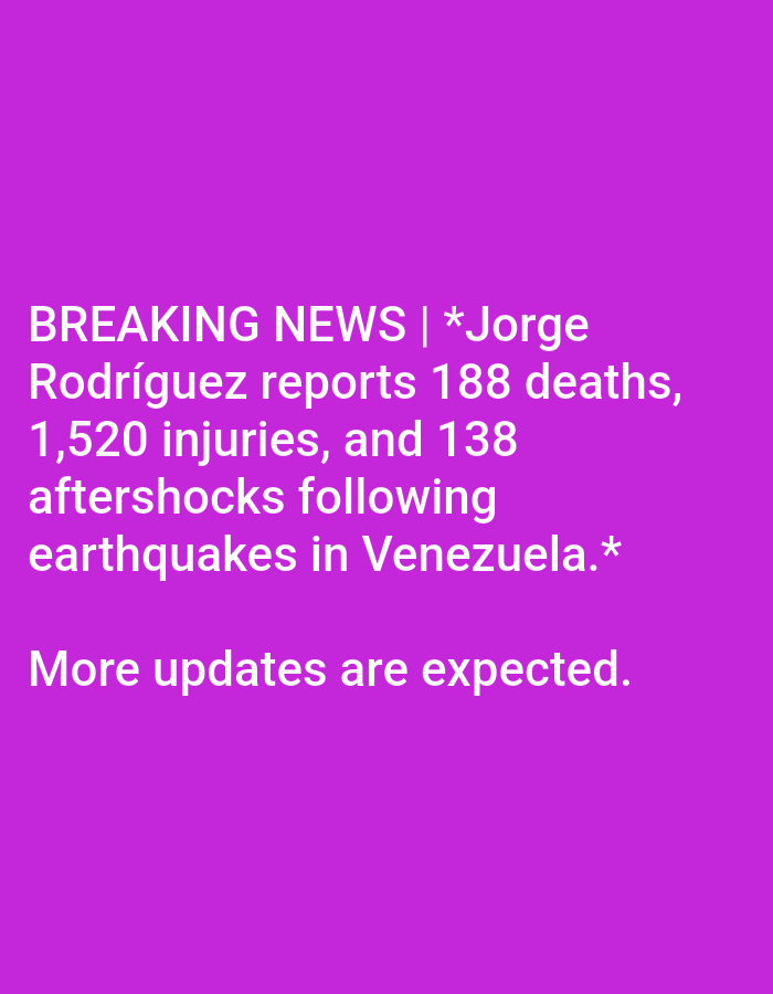 Venezuela earthquake death toll rises to 188, aid arrives