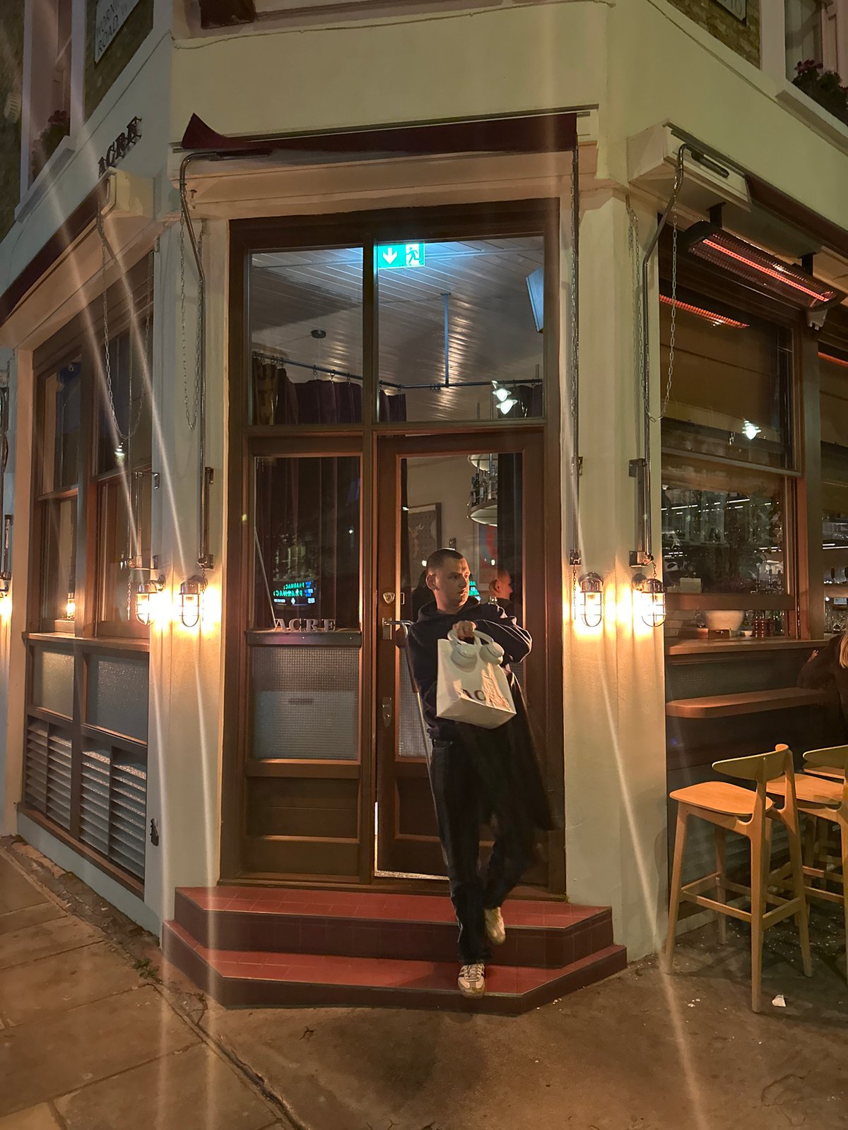 Evening dining experience documented at ACRE restaurant in London