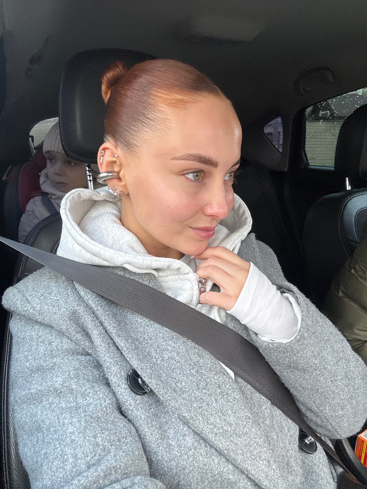 Everyday moments captured in Chaikovsky: car passenger, workspace scene