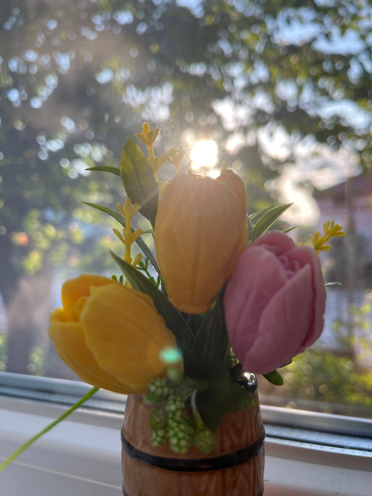 Still-life details and greenery from a Belashtitsa home