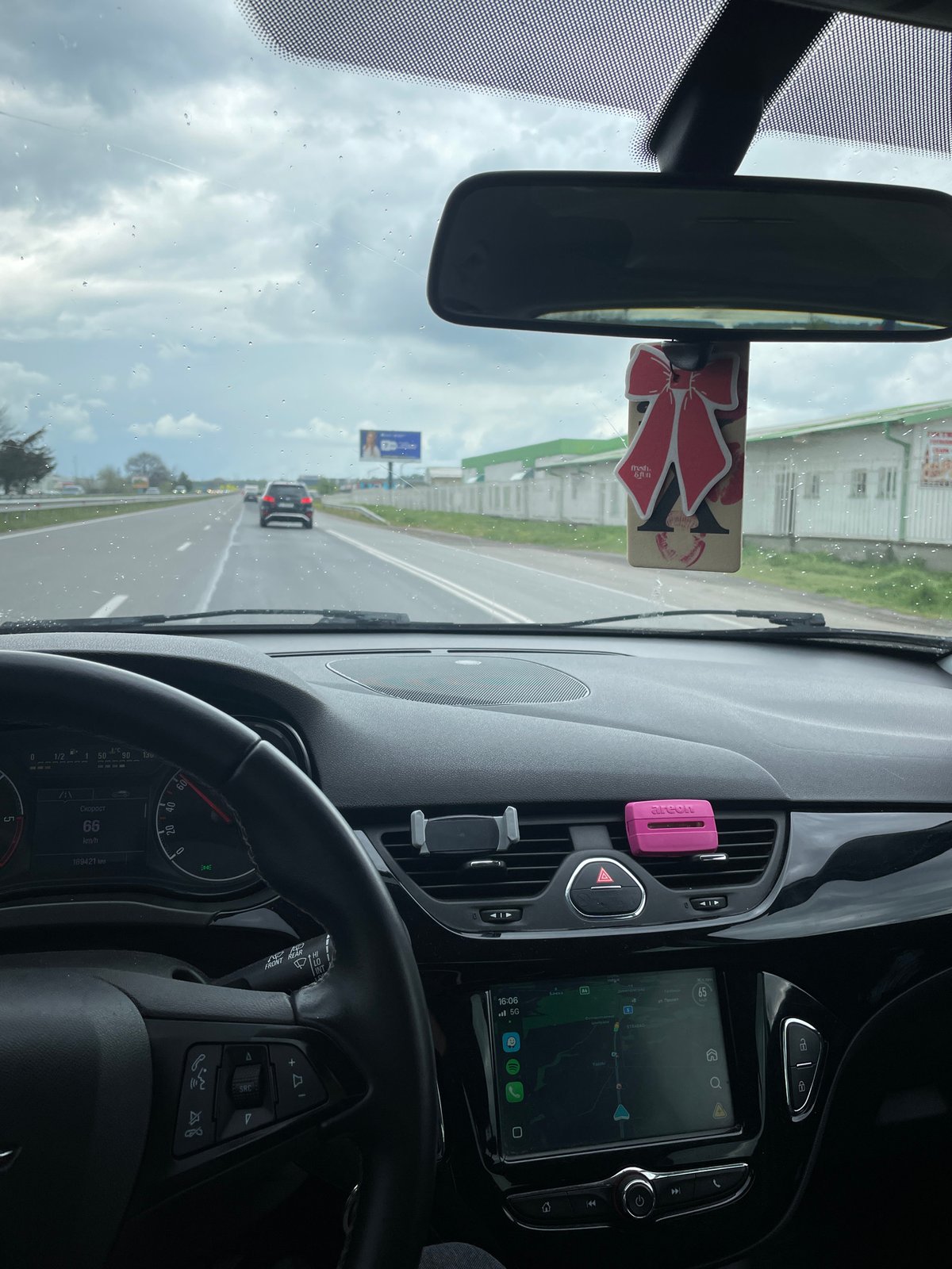 Driver travels highway near Haskovo, Bulgaria in Opel vehicle