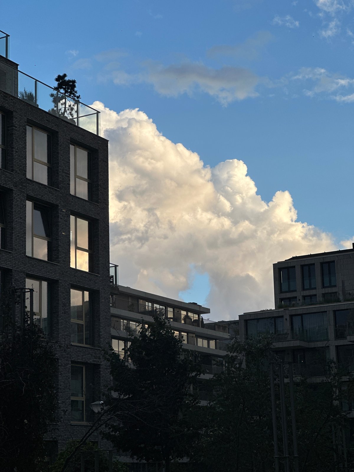 Amsterdam resident documents modern architecture under dramatic evening skies