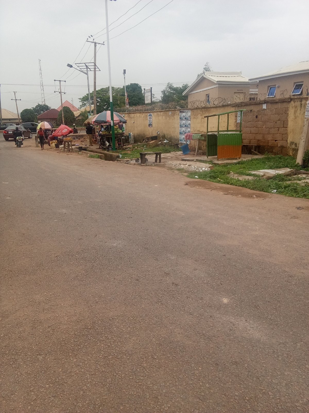 Afternoon street life and commerce in Jos, Nigeria
