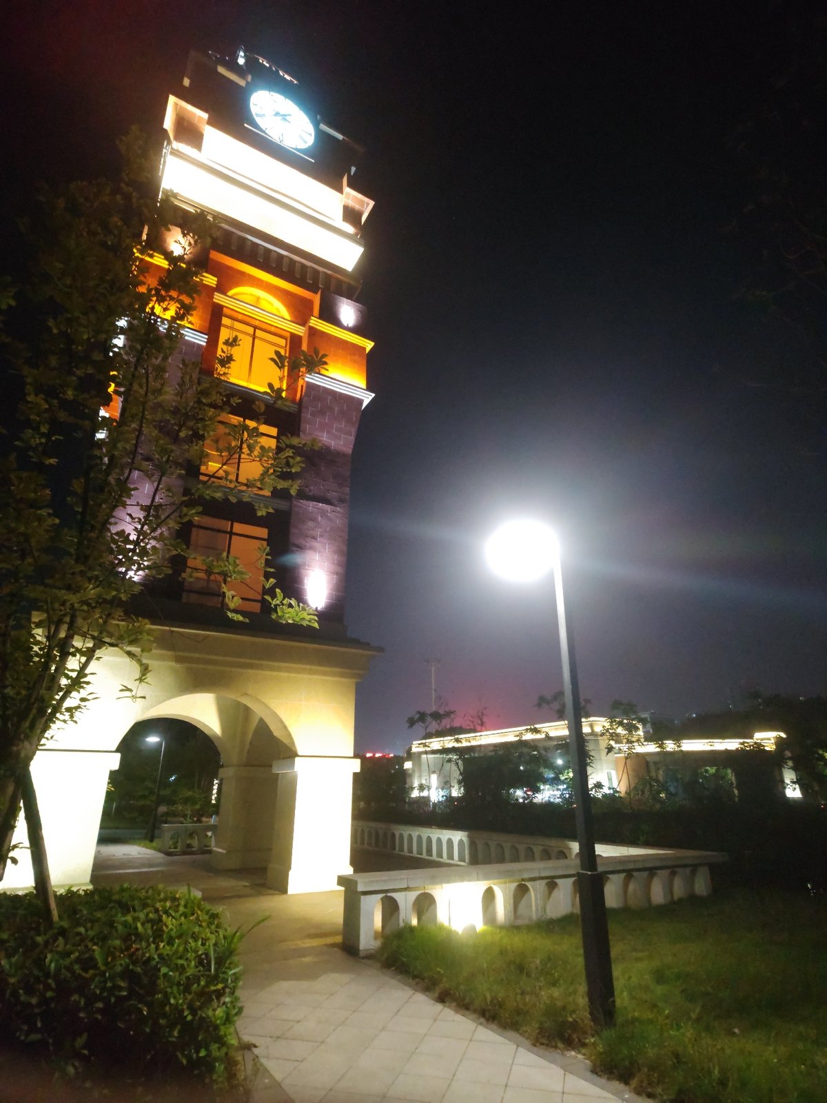 Nighttime scenes documented across Chongqing High-tech Zone parks and streets