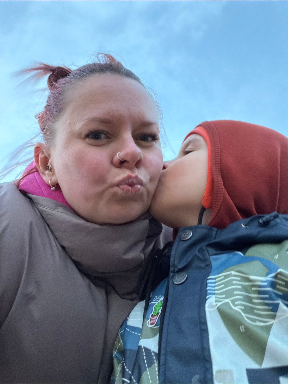 Family outing documented in Chaikovsky, Russia with playful moments