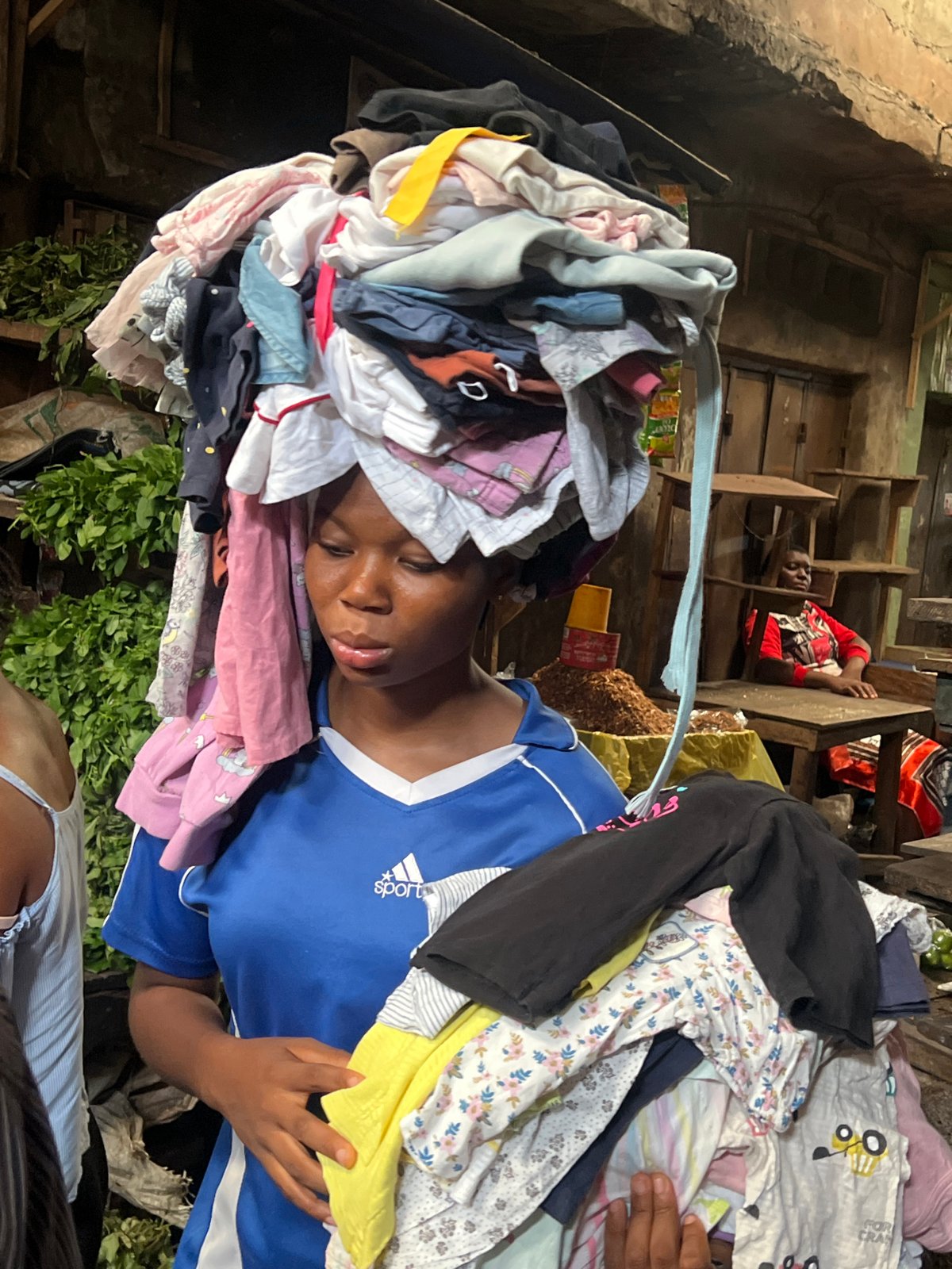 Afternoon trading at a busy market in Nkpor, Nigeria