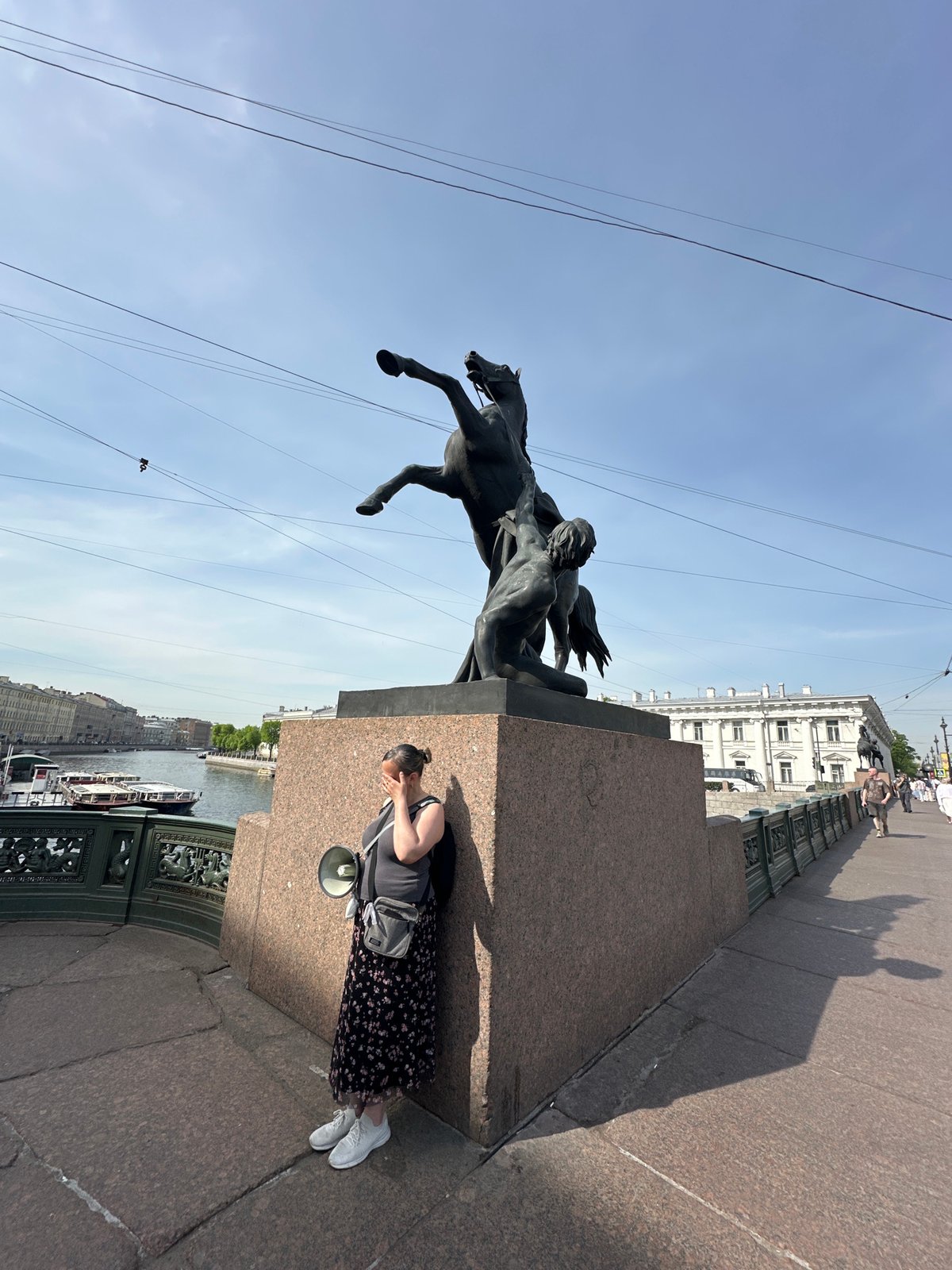 Morning street life documented across central Saint Petersburg