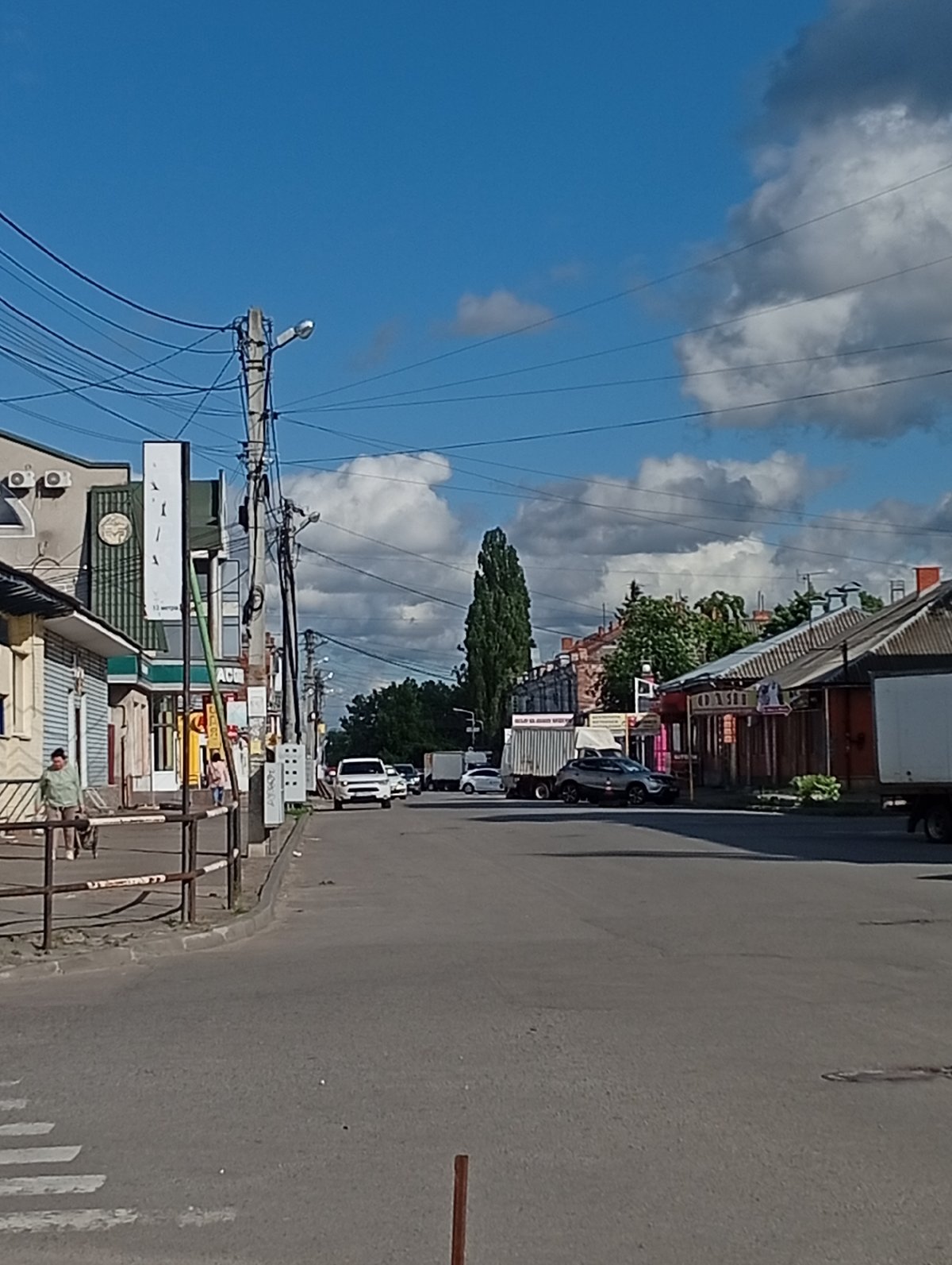 Ordinary afternoon documented across central Poltava streets and shops