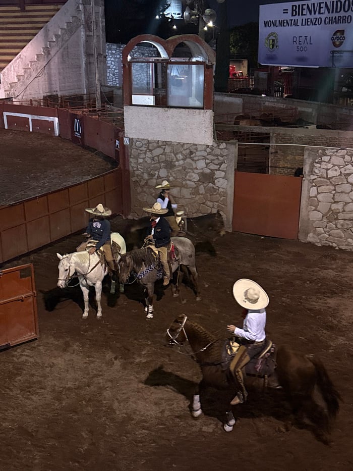 Traditional Mexican rodeo draws crowds in nighttime Puebla arena