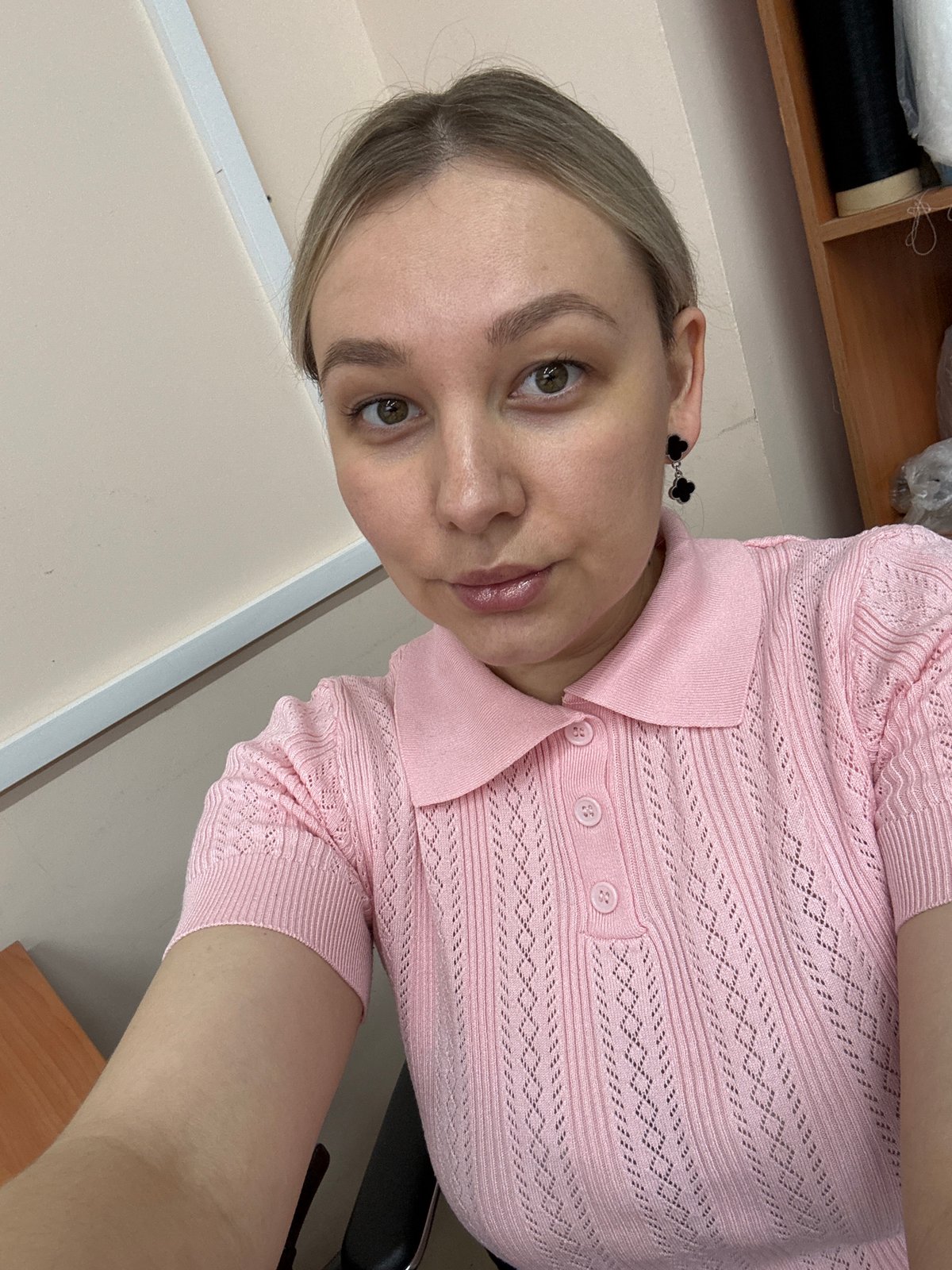 Woman takes early morning selfies in Chaikovsky, Russia