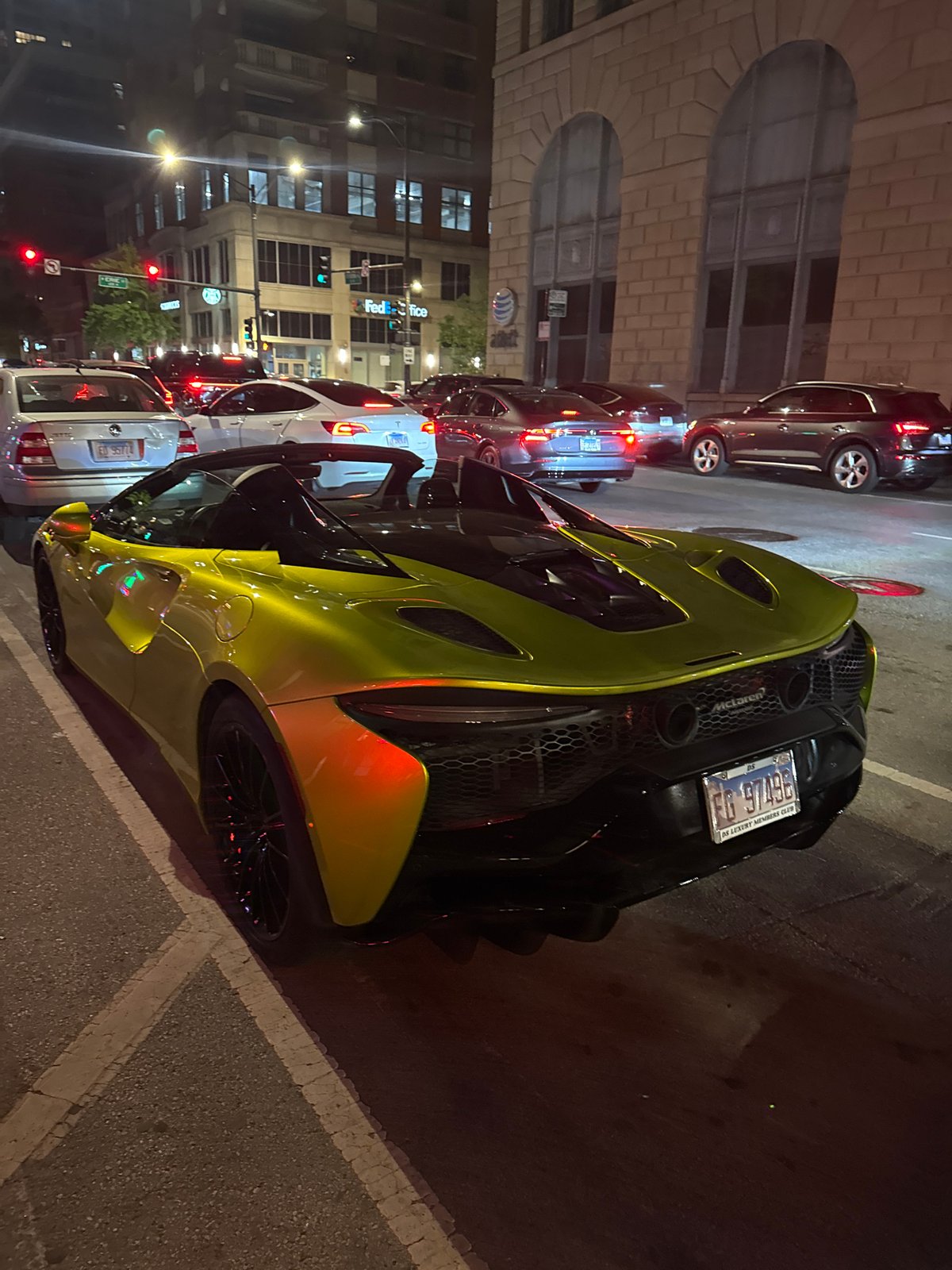 Luxury cars spotted near Chicago nightclub during early morning hours