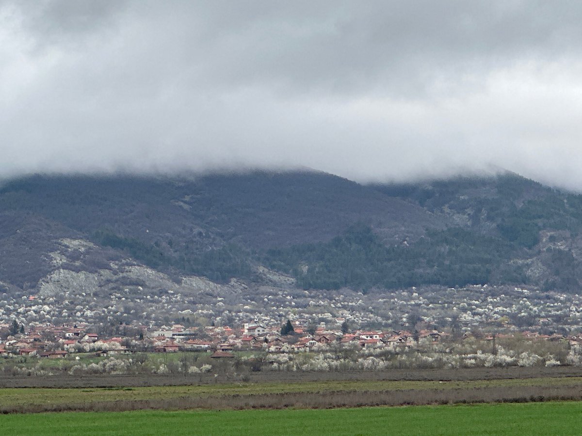 Rural Bulgarian settlement documented on cloudy morning