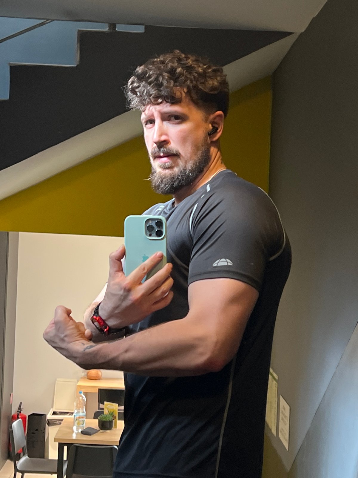 Morning workout routine documented in Sofia apartment district