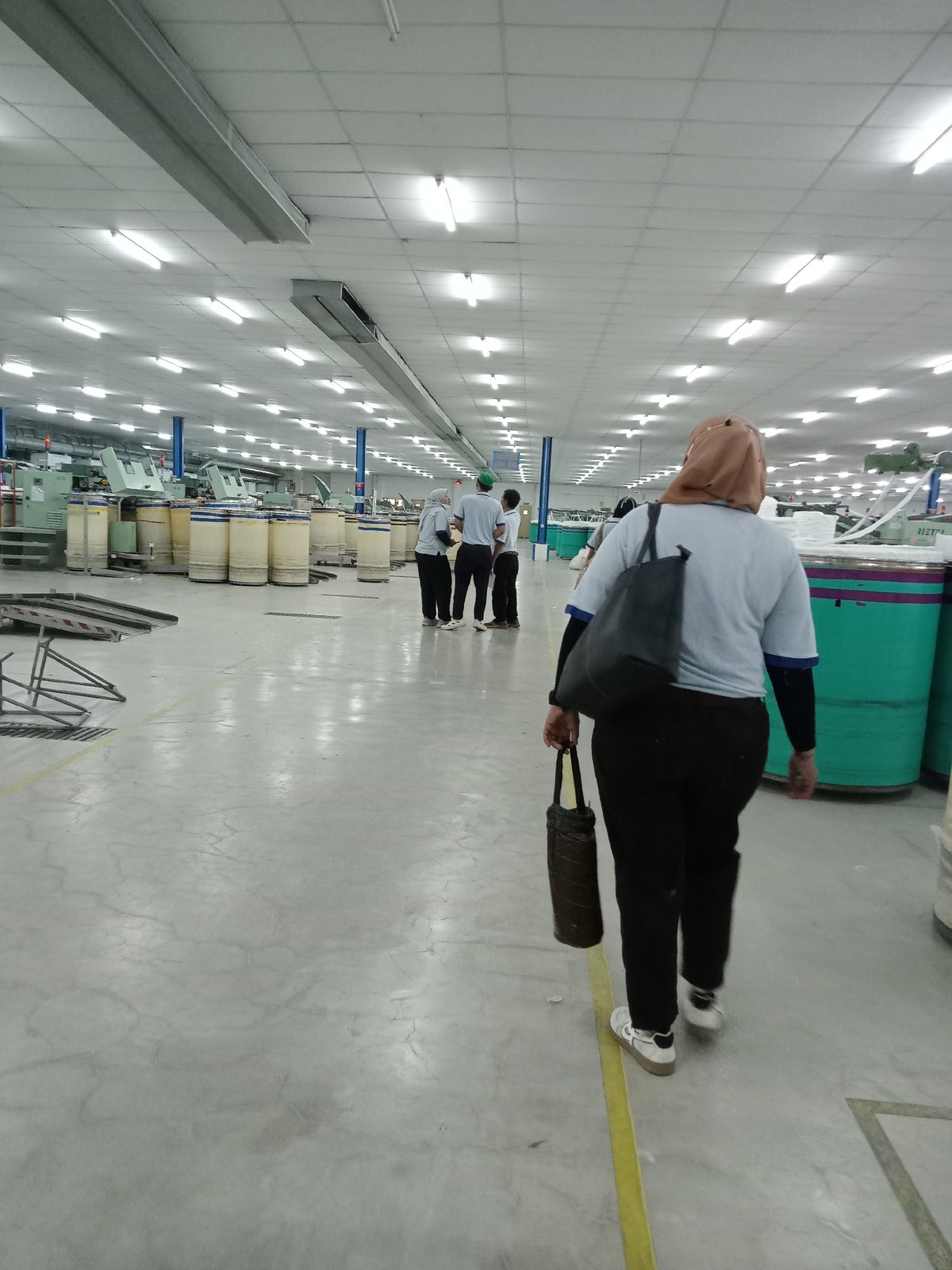 Industrial facility interior documented in Sukomoro, Indonesia