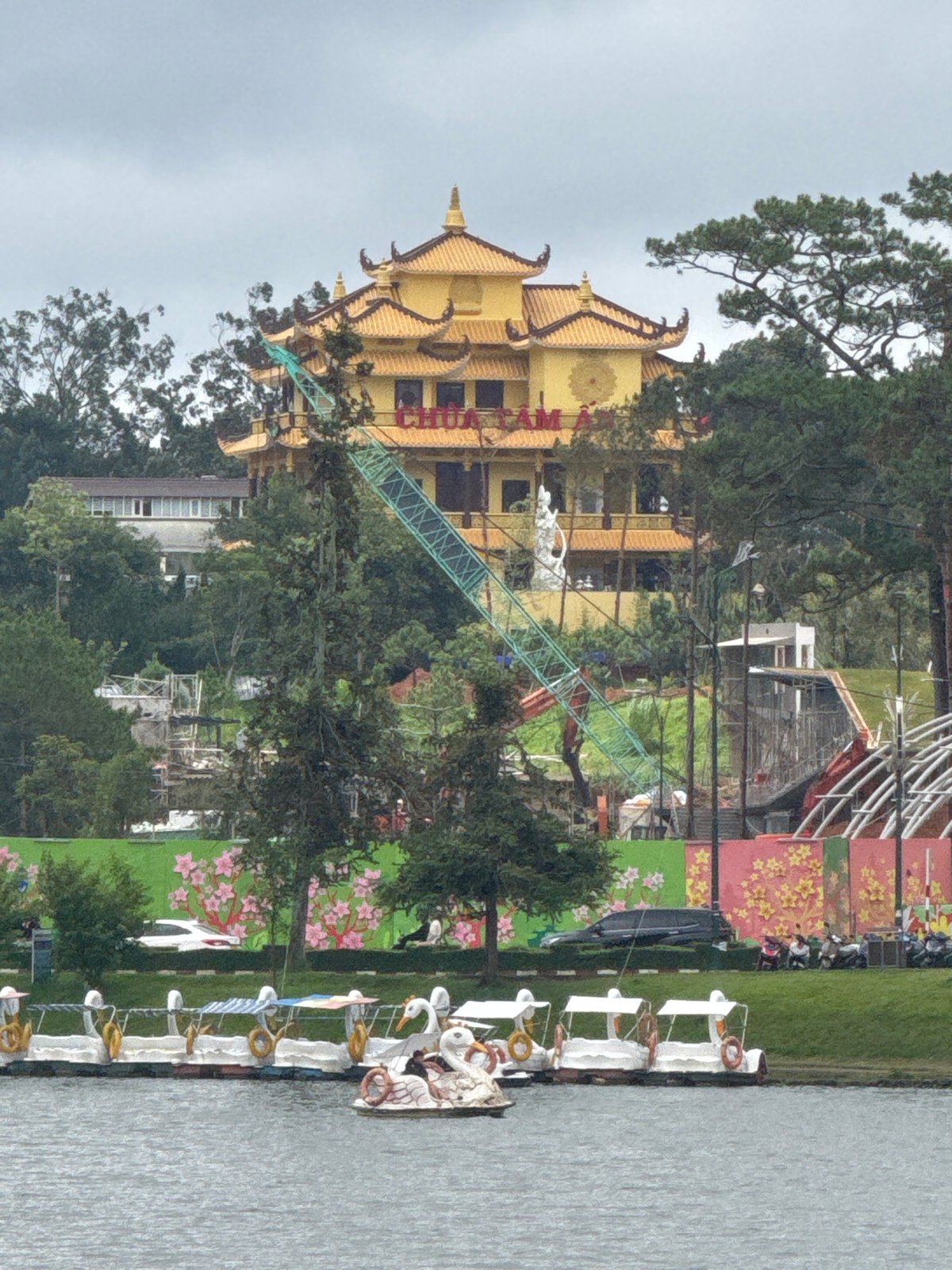 Around Da Lat: monastery, lakeside roses, and a rainy-day stop