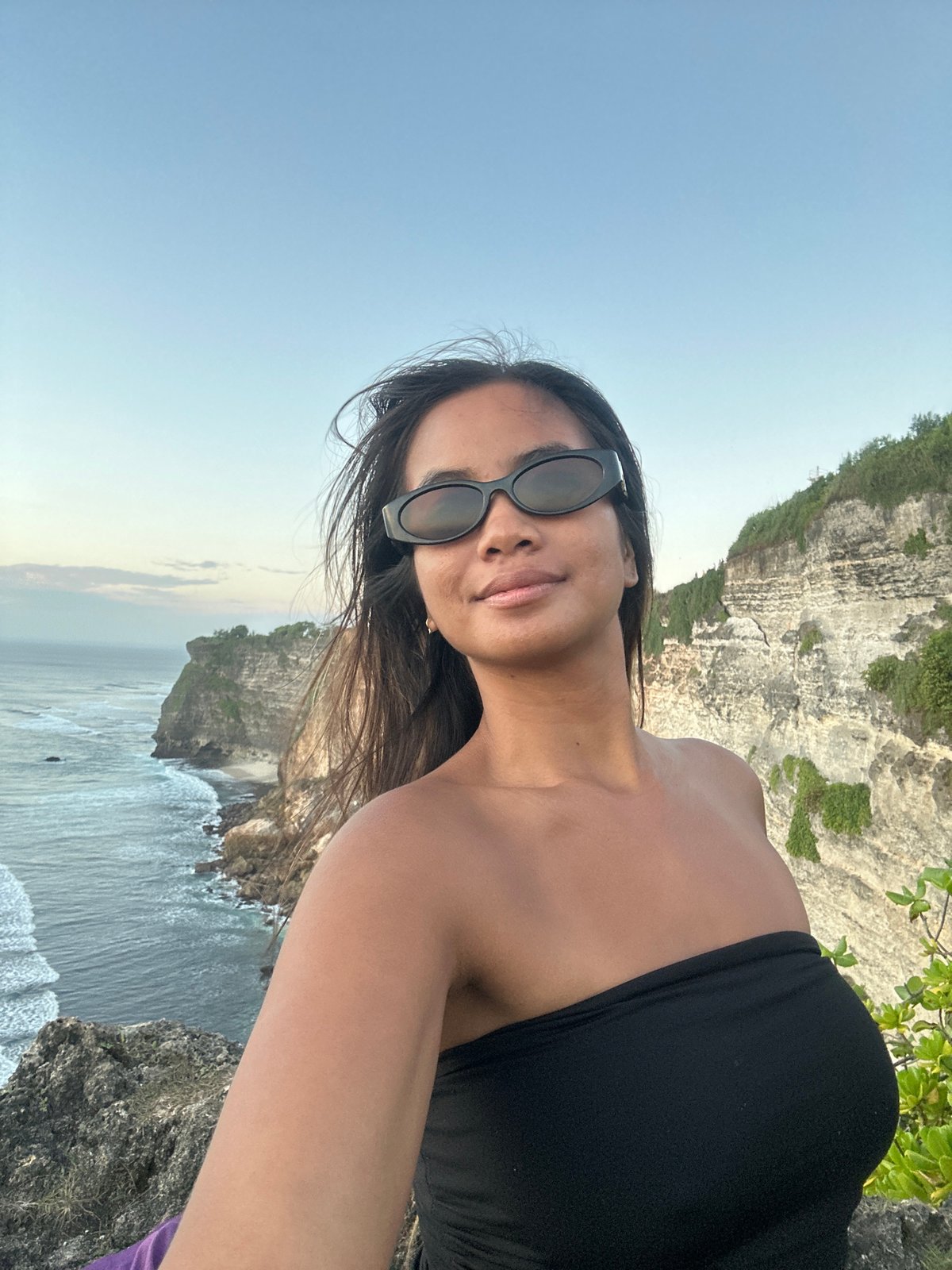 Clifftop ocean views at a scenic Kuta Selatan lookout