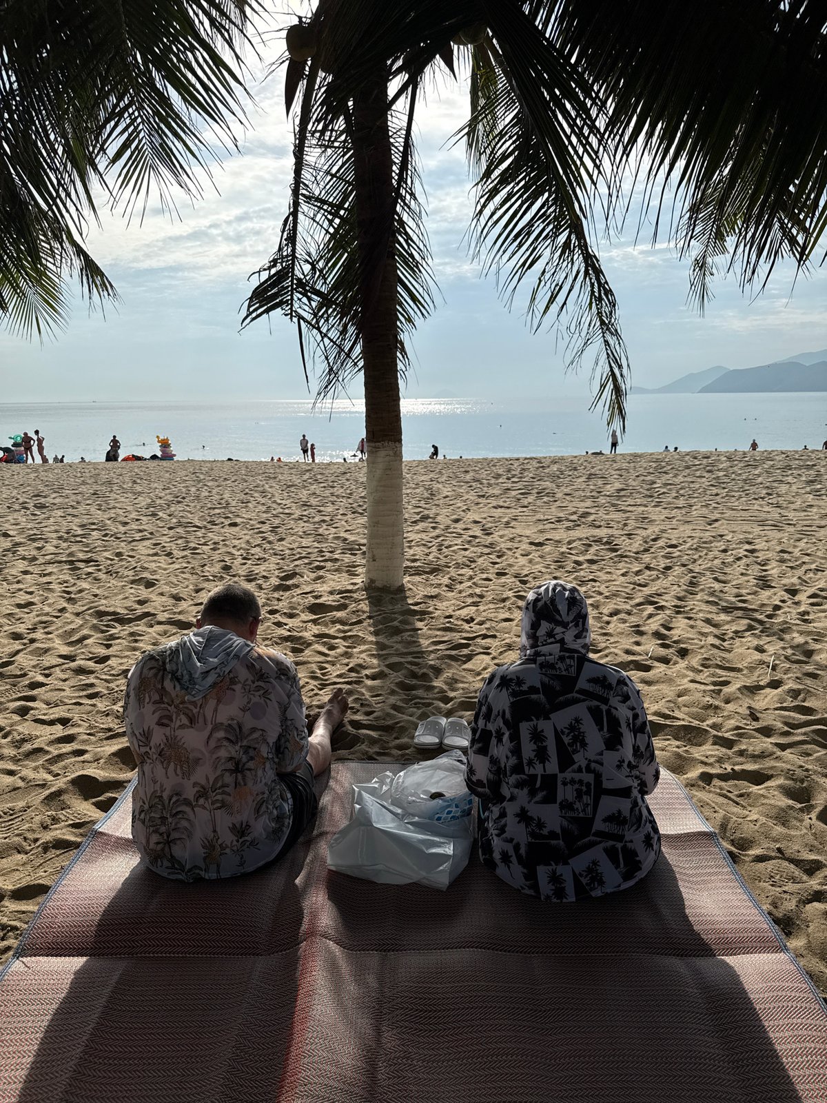 Nha Trang beachfront on a quiet sunny morning
