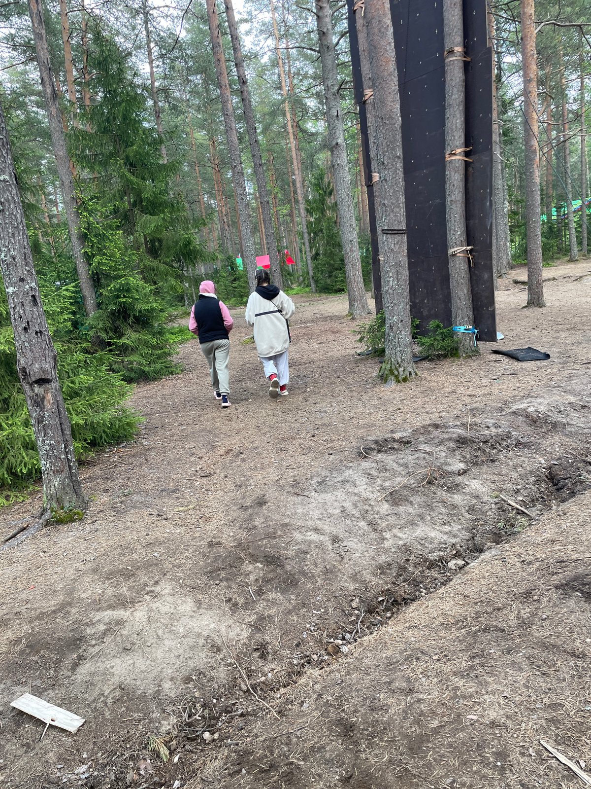 Spring camping trip documented in Russian forest near Arfa