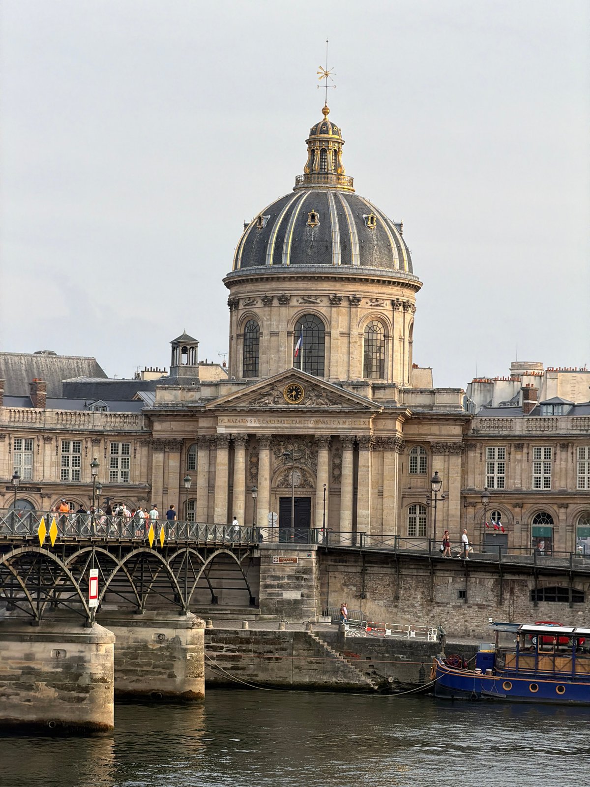 Institut de France and Pont des Arts on Bastille Day