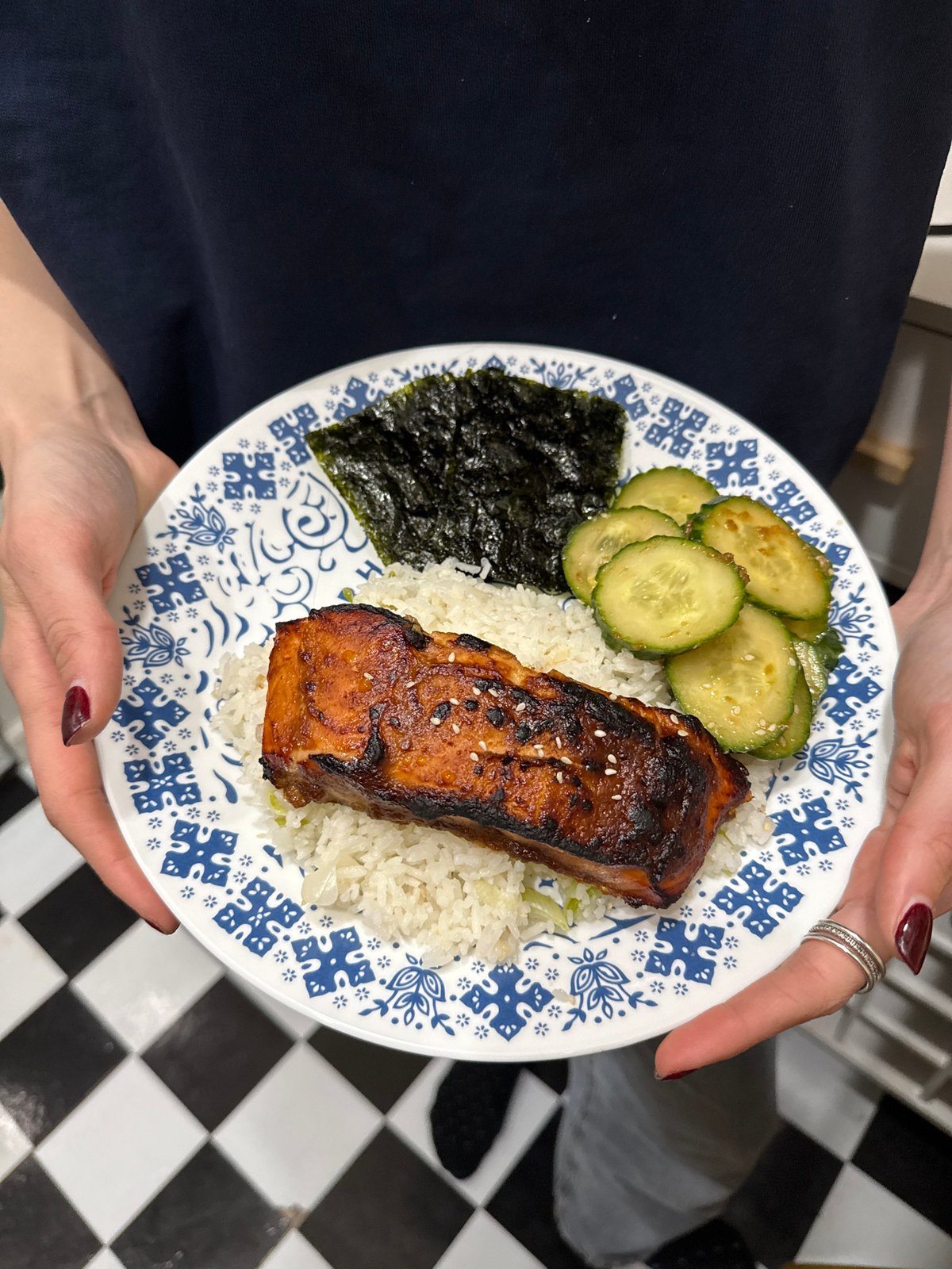 Late-night dining captured in New York residential area
