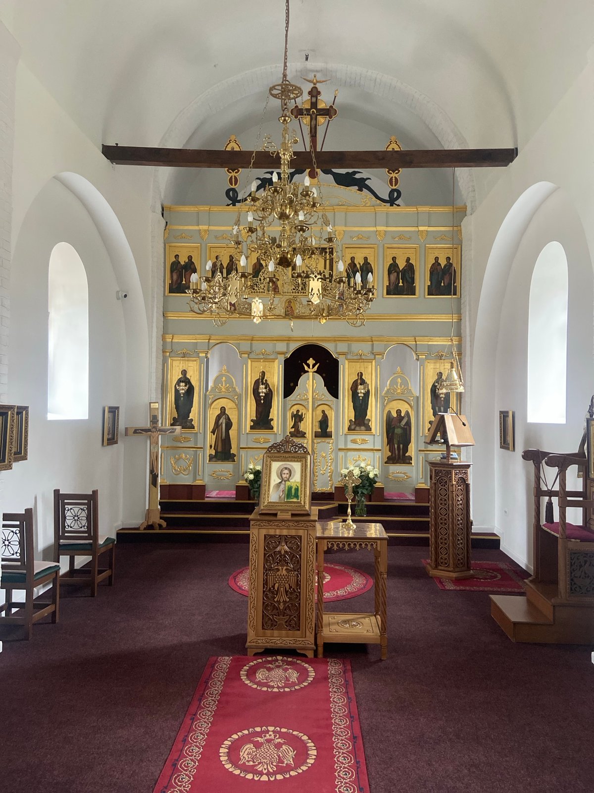Orthodox church interior captured in Kolašin, Montenegro