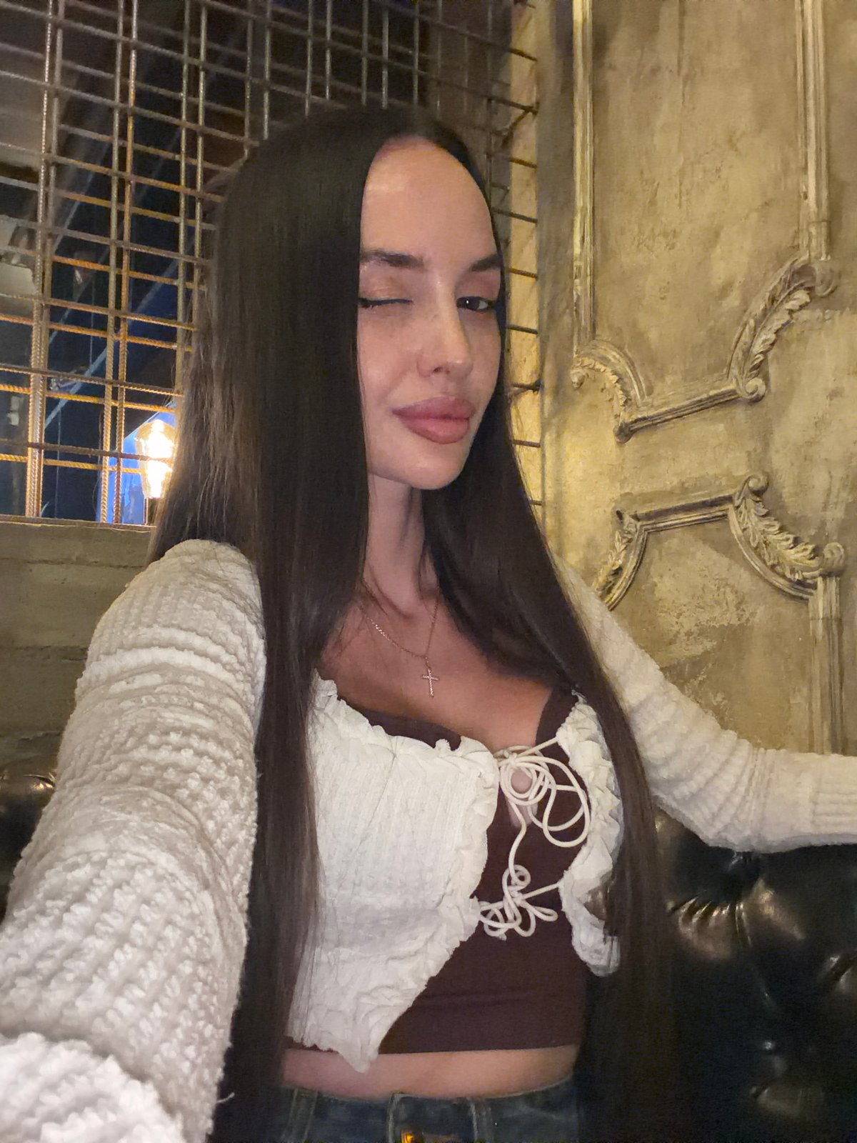 Woman documents evening out at atmospheric Saint Petersburg venue