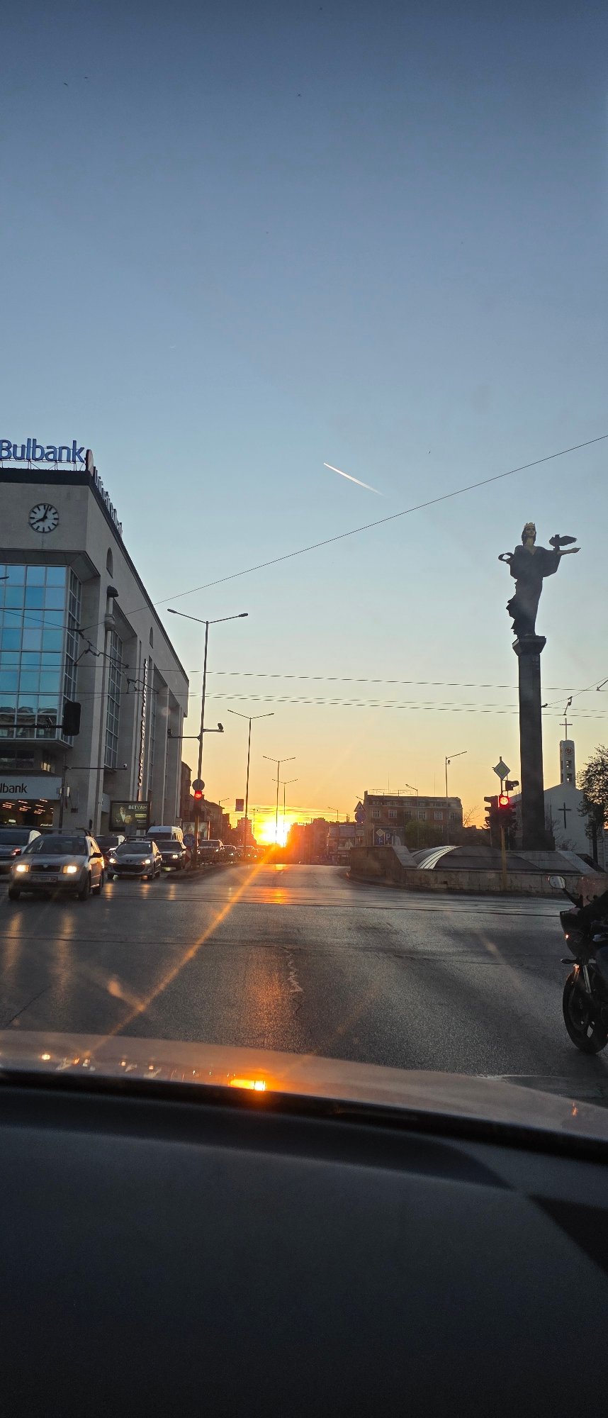 Evening scenes captured across central Sofia landmarks and streets