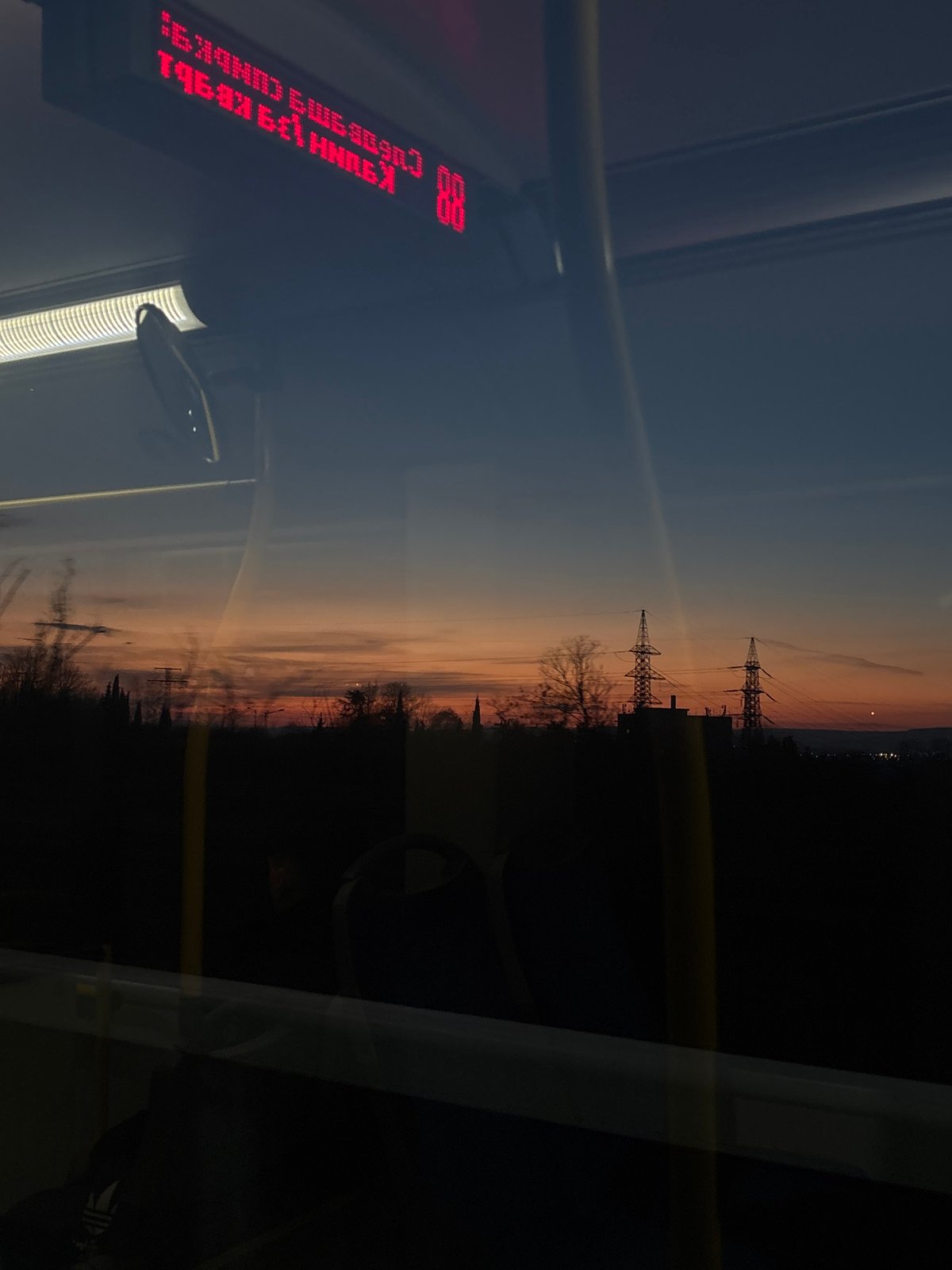 Bus passenger documents route 88 journey in Varna, Bulgaria