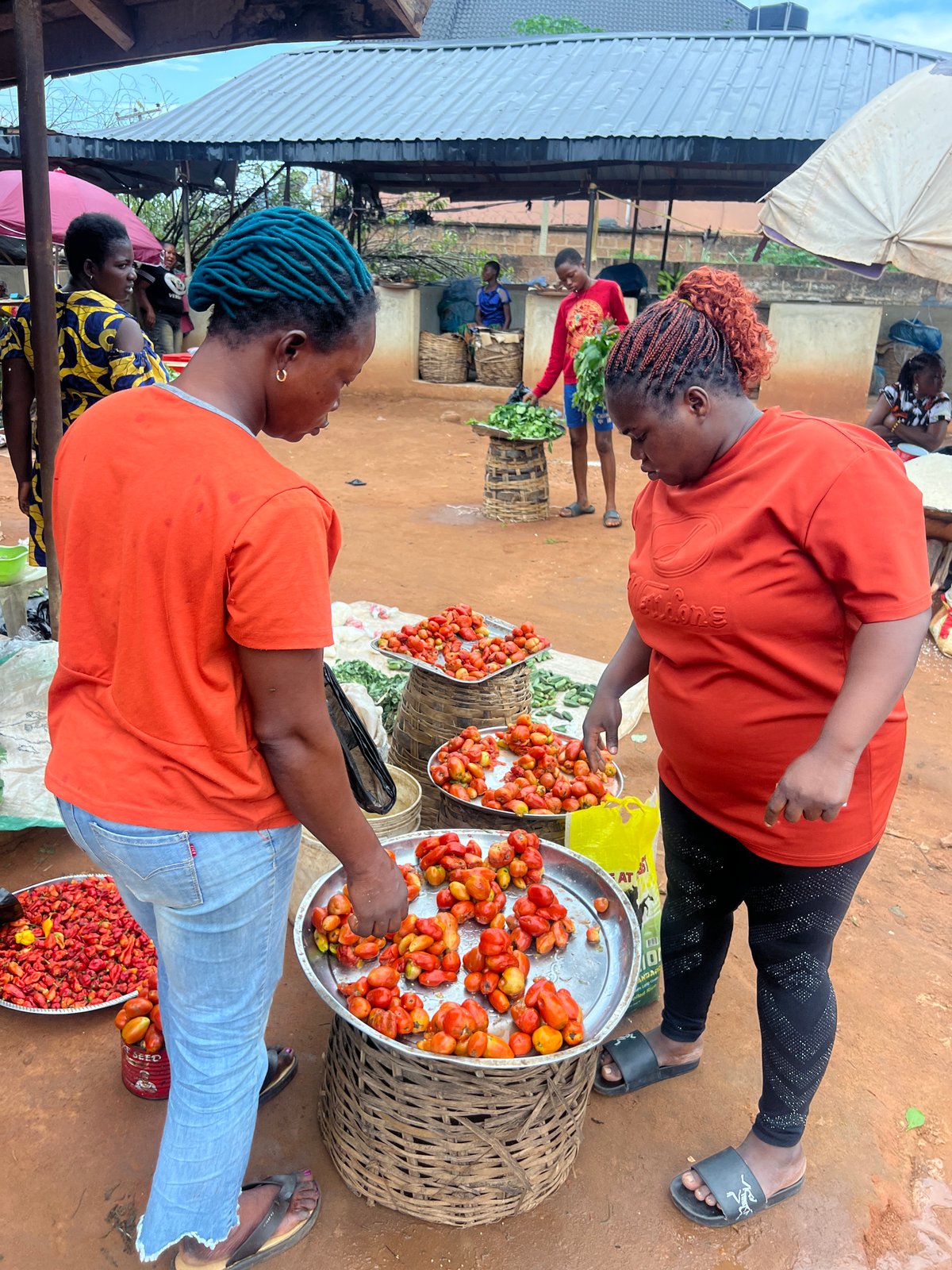 Everyday market and street scenes in Nkpor, Nigeria