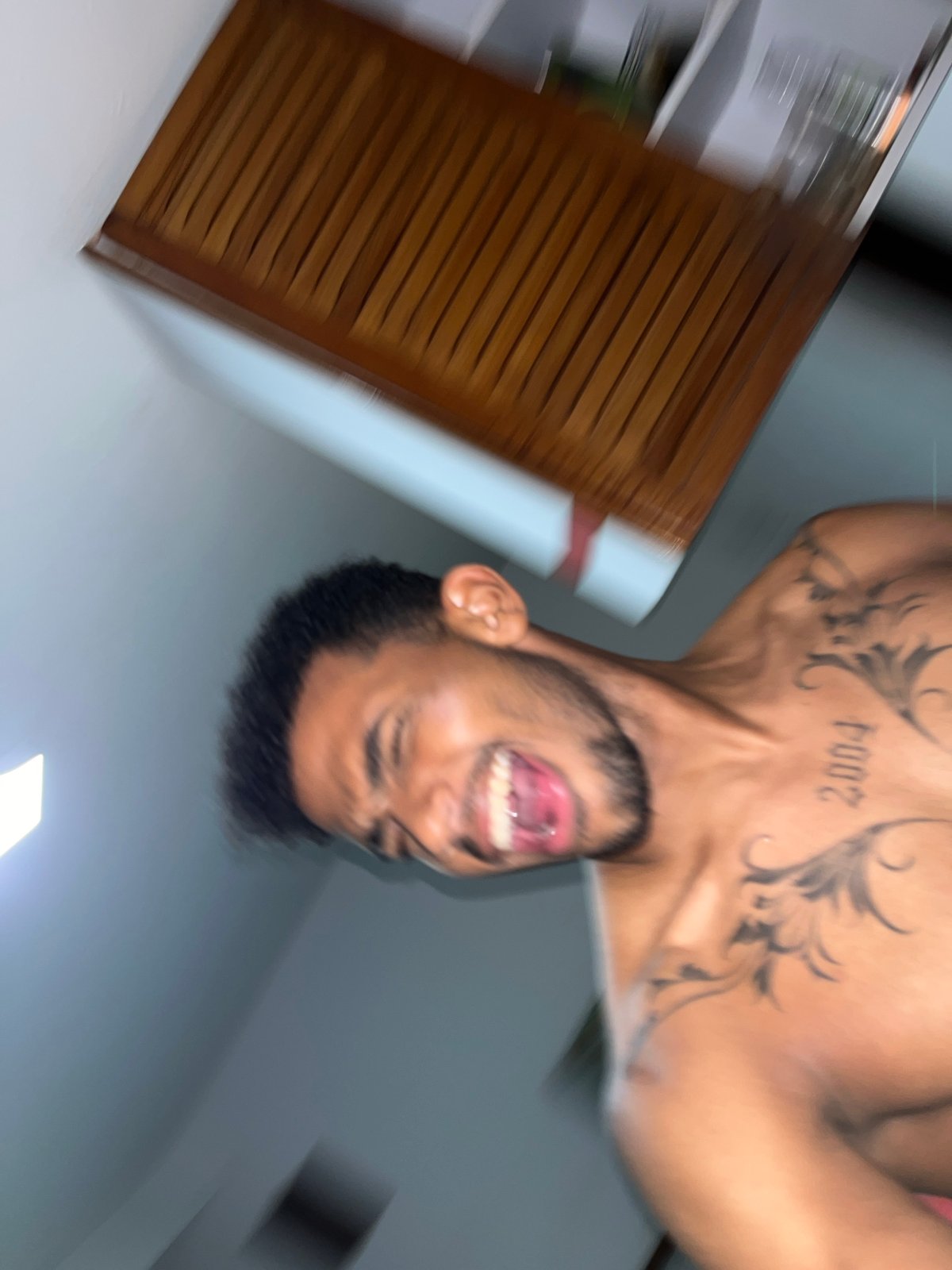 Young man photographed repeatedly in early morning Porlamar session