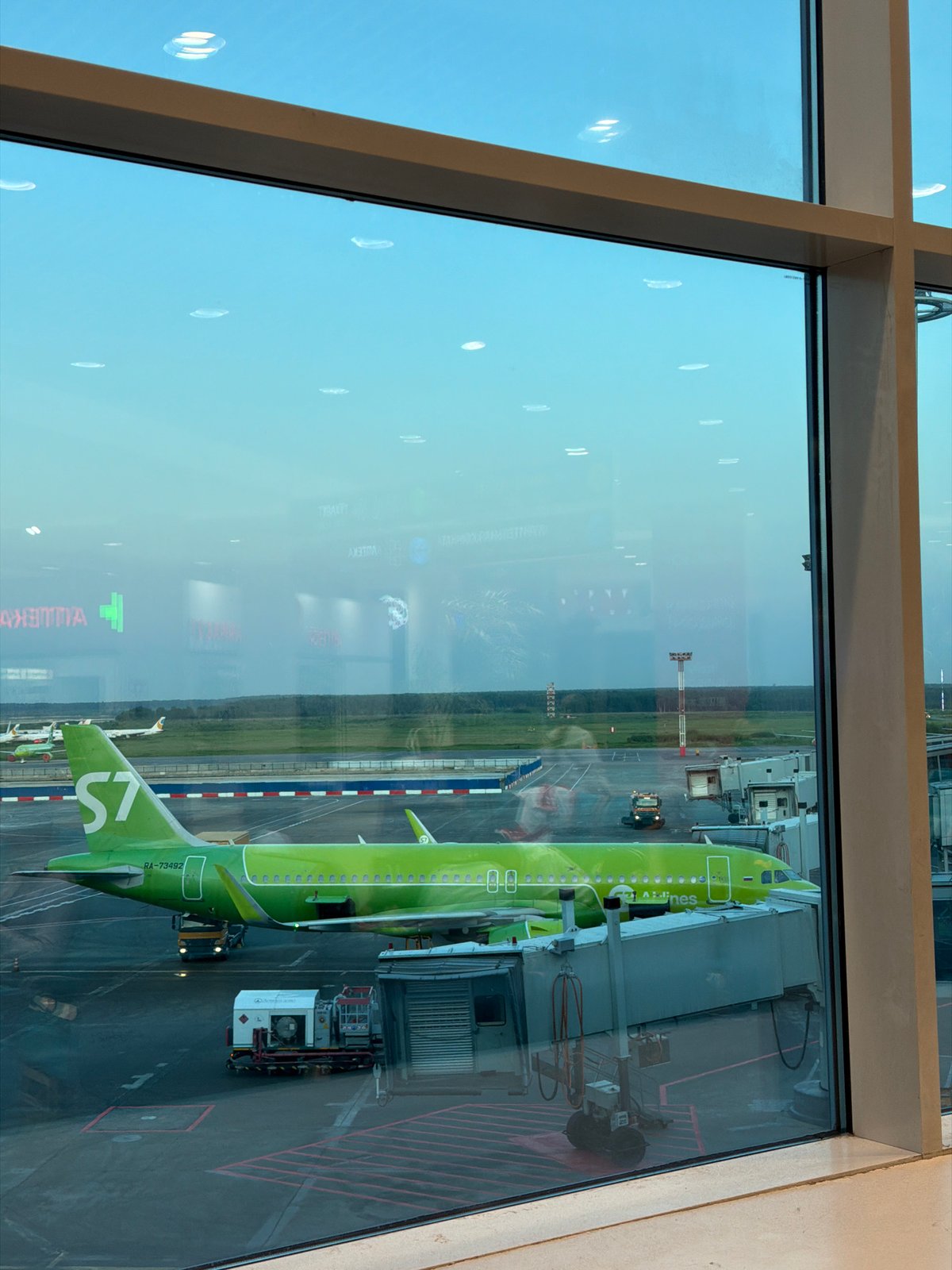 S7 Airlines aircraft operations at Moscow Domodedovo Airport