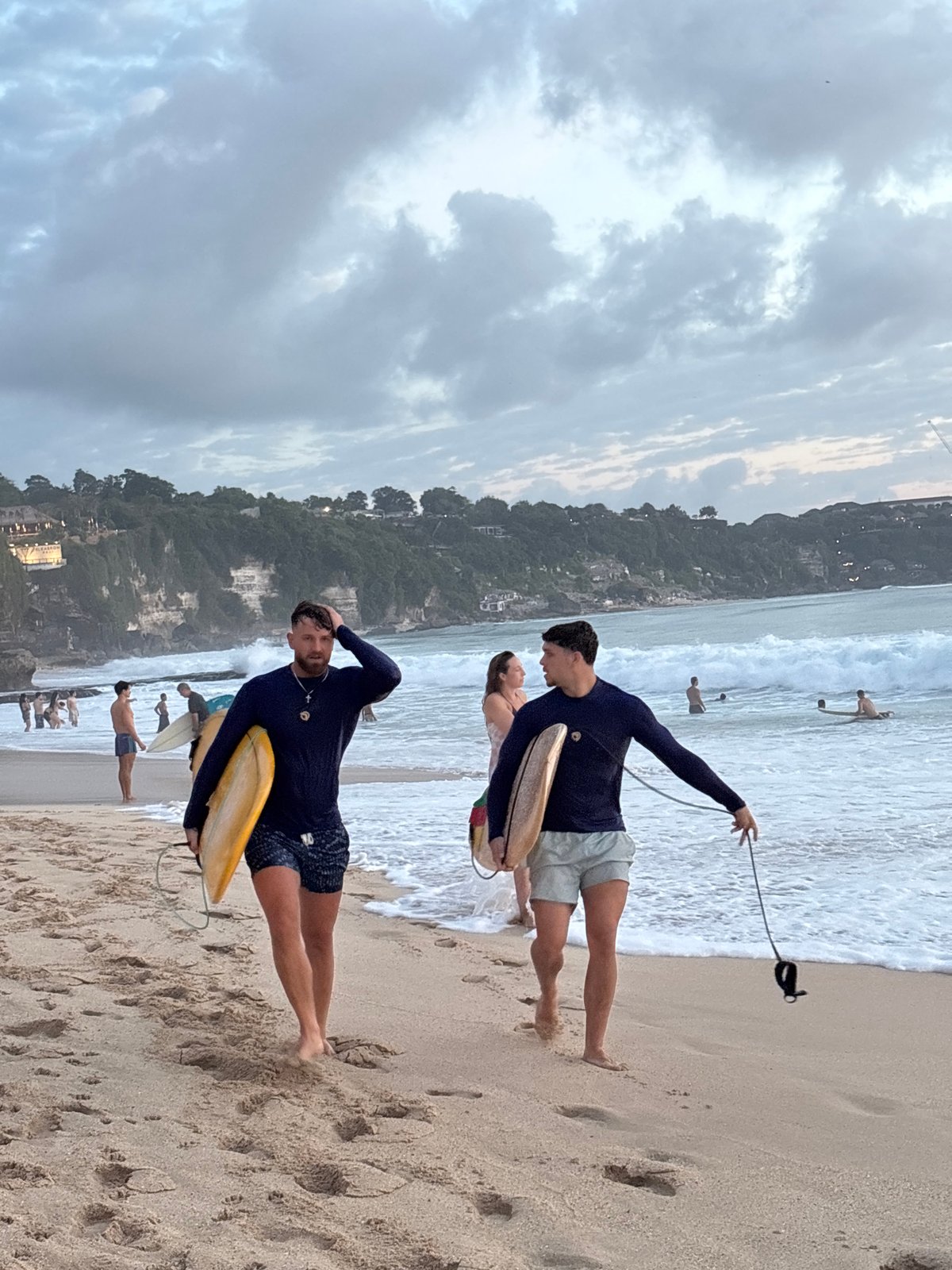 Surfers Walk Beach in Kuta Selatan Indonesia