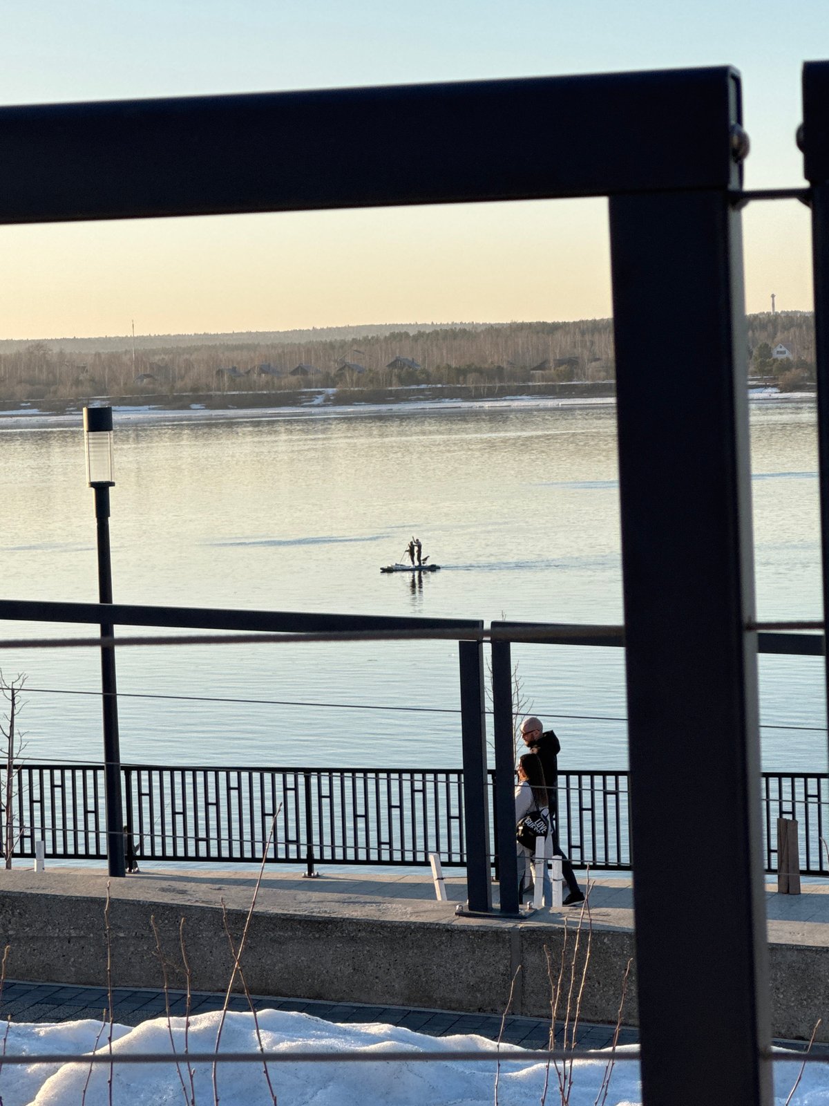 Afternoon stroll along Perm waterfront captures urban scenes