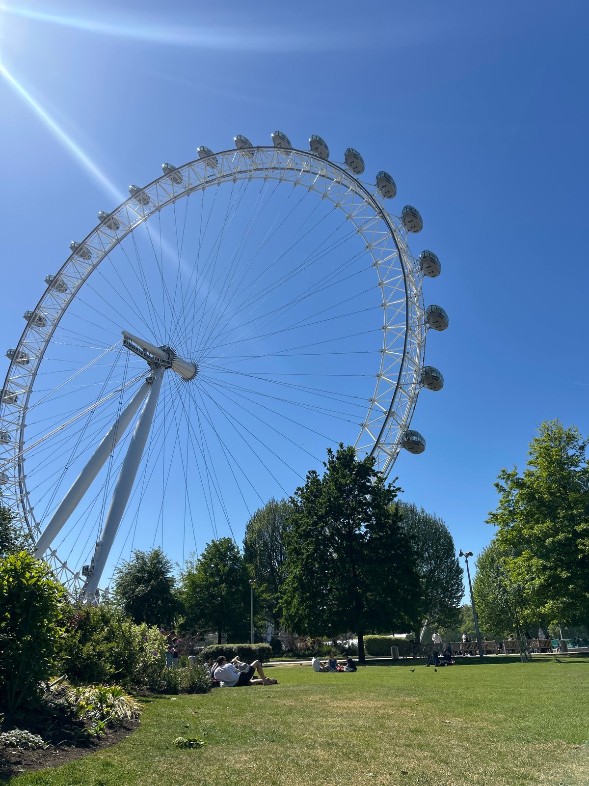 Sunny afternoon scenes captured around London Eye area