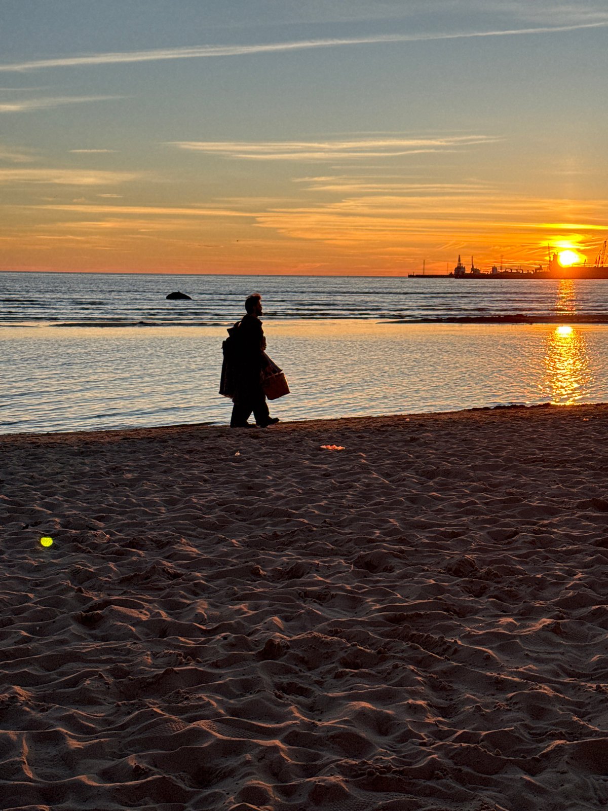 Summer evening gathering along Tallinn's Baltic waterfront