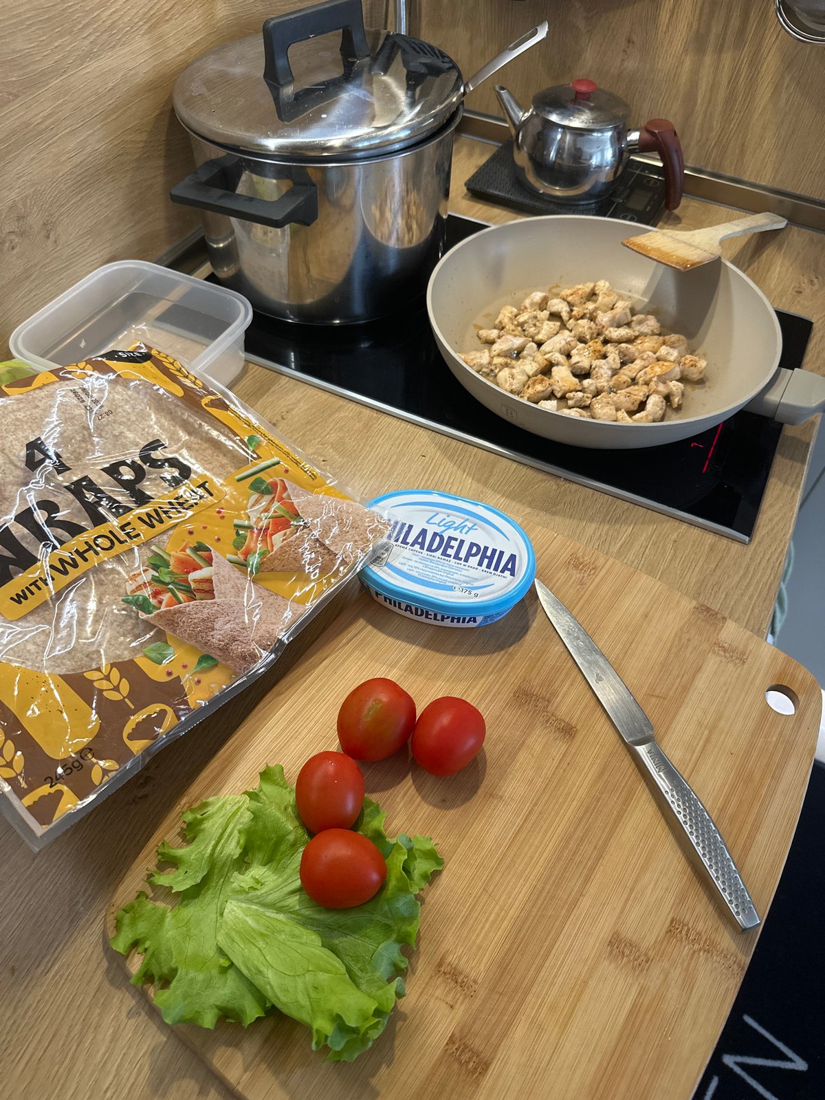 Home cooking session documented in Plovdiv with #ChefsTable hashtag