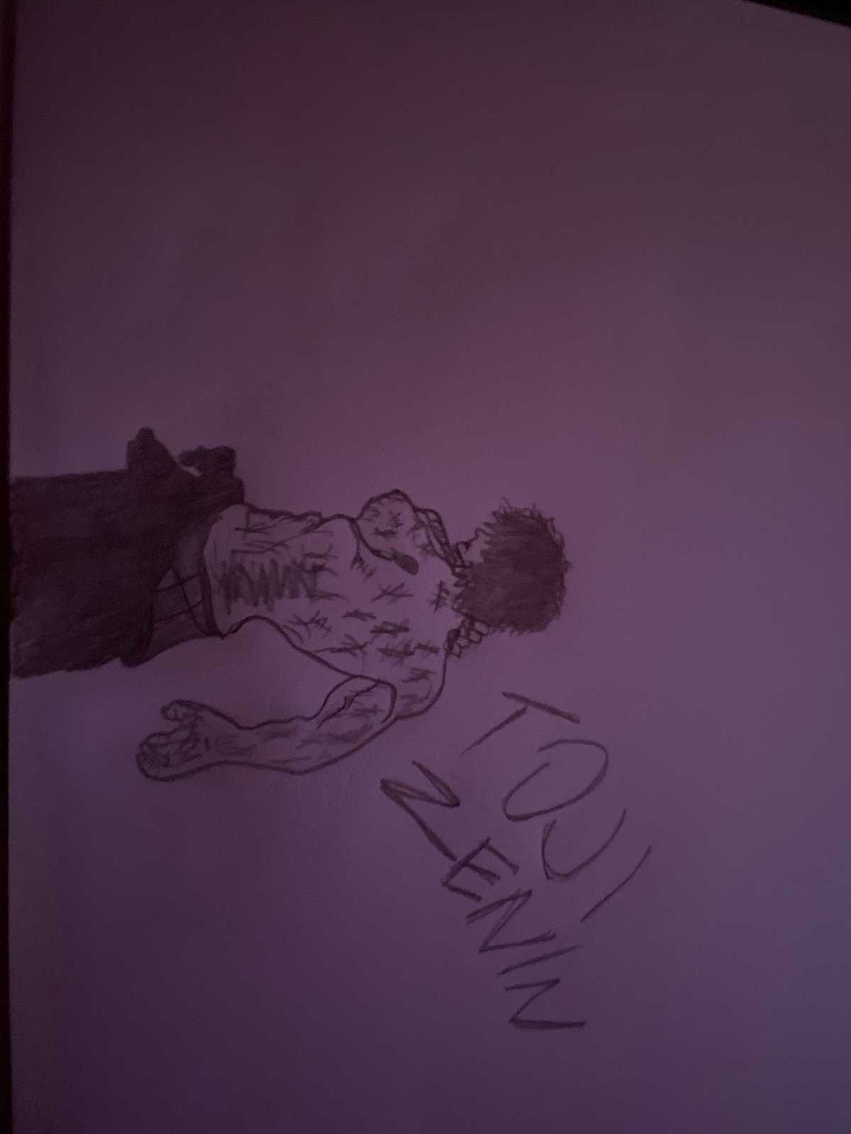 Artist creates figure sketches in Zlatograd, Bulgaria