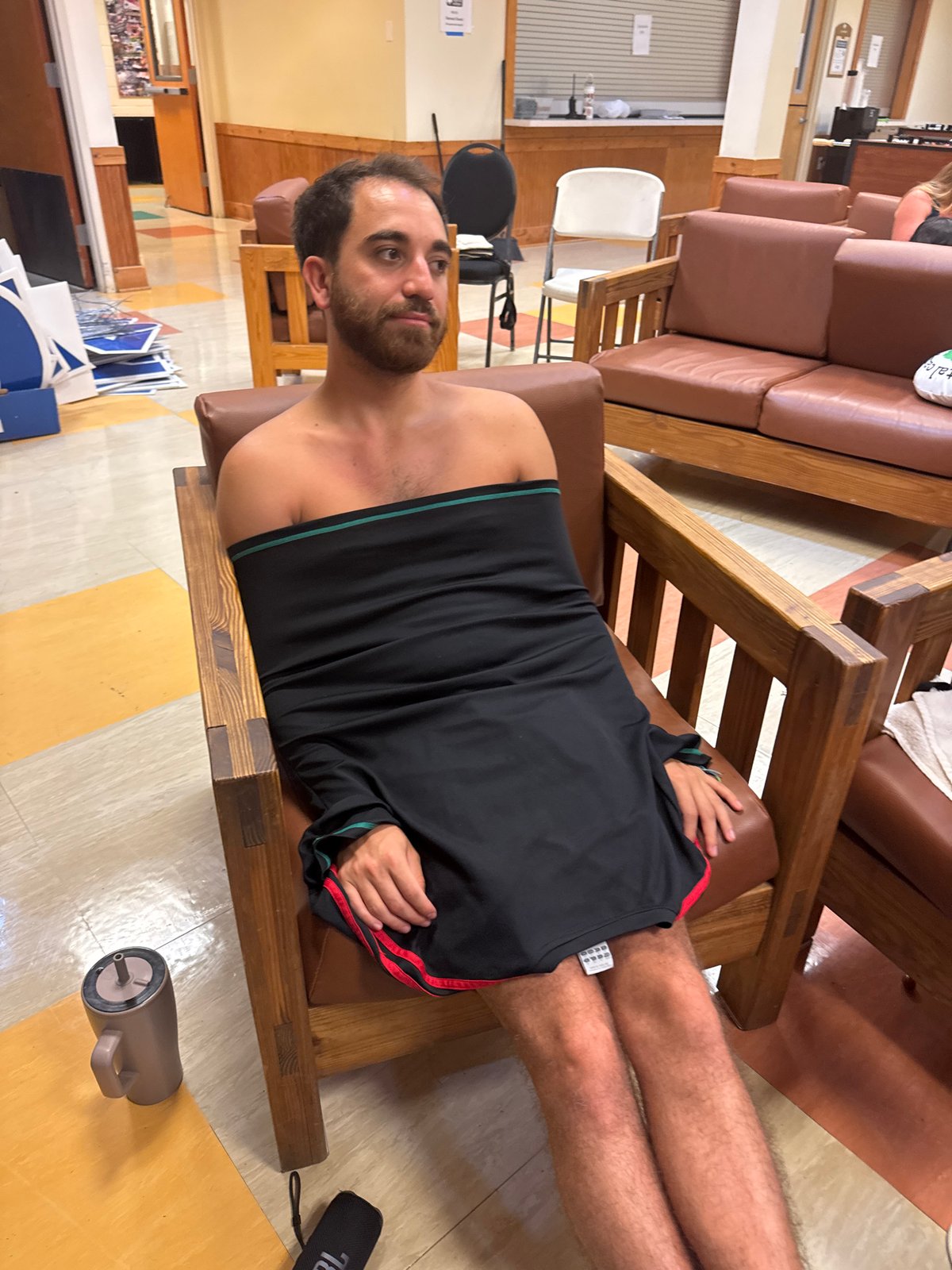 Late night social gathering documented in Washington Township lounge