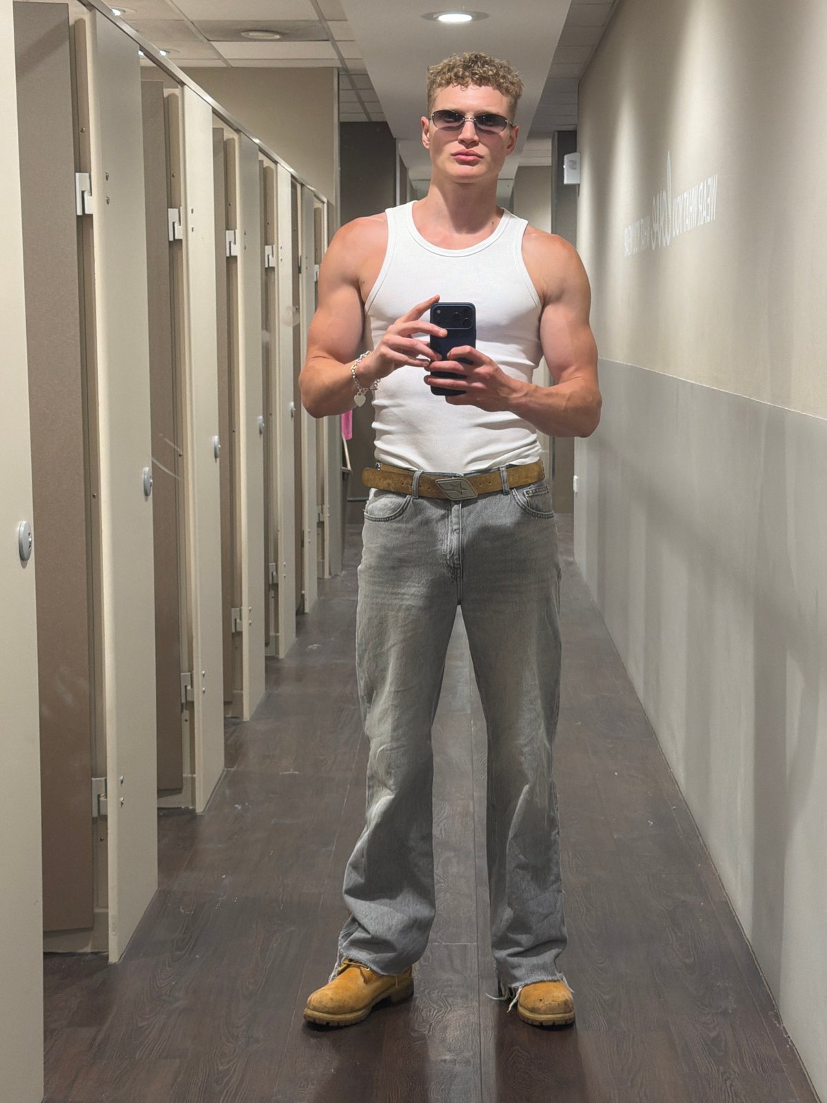Man Takes Selfies in London Store Fitting Room