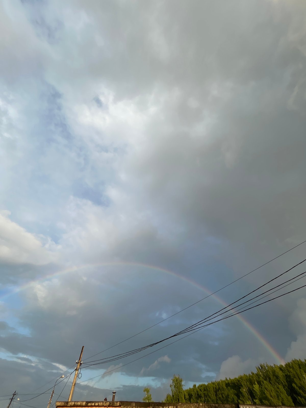 Double rainbow sunset captivates visitors along Kama River, Chaikovsky