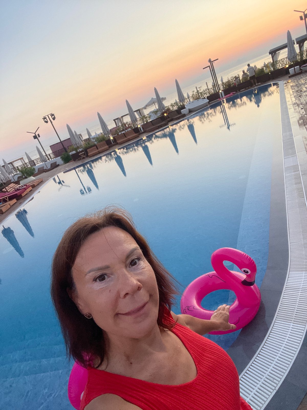 Afternoon at a Sochi resort: pools, flowers, and rooftop vibes